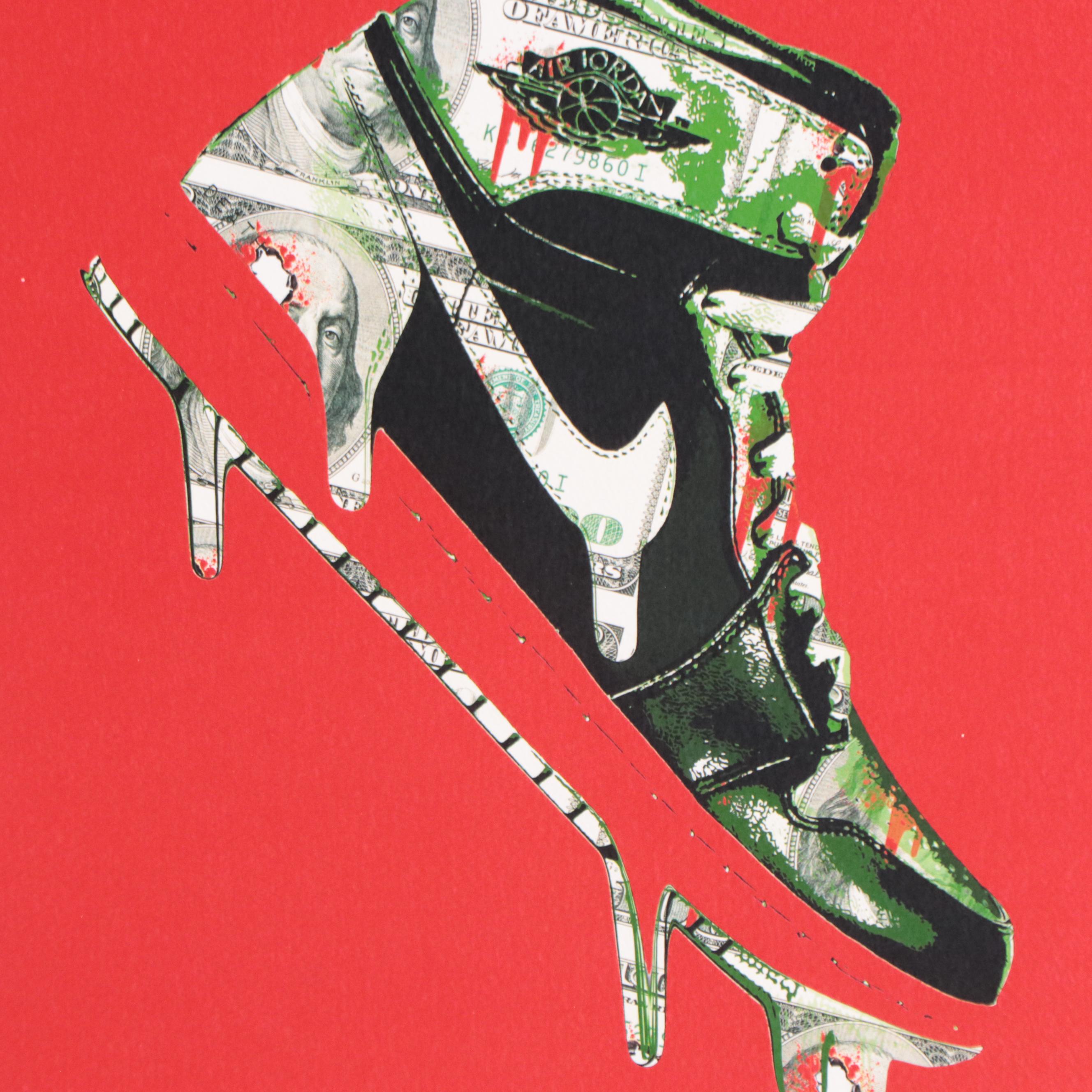 Death NYC Pop Art Graphic Print of Nikes, 2017