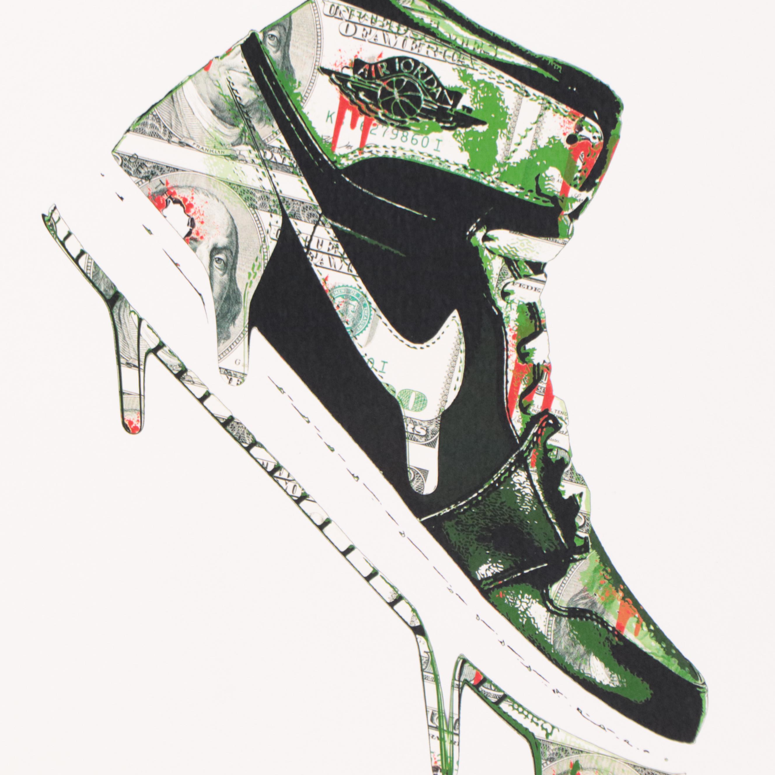 Death NYC Pop Art Graphic Print of Nikes, 2017