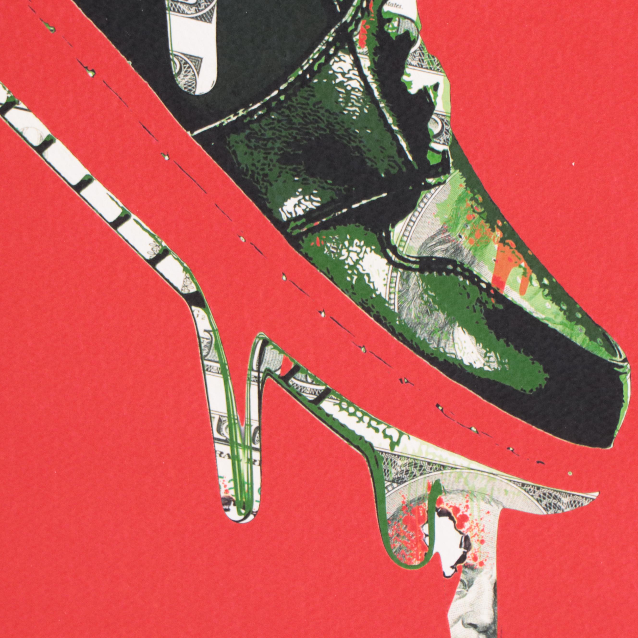 Death NYC Pop Art Graphic Print of Nikes, 2017