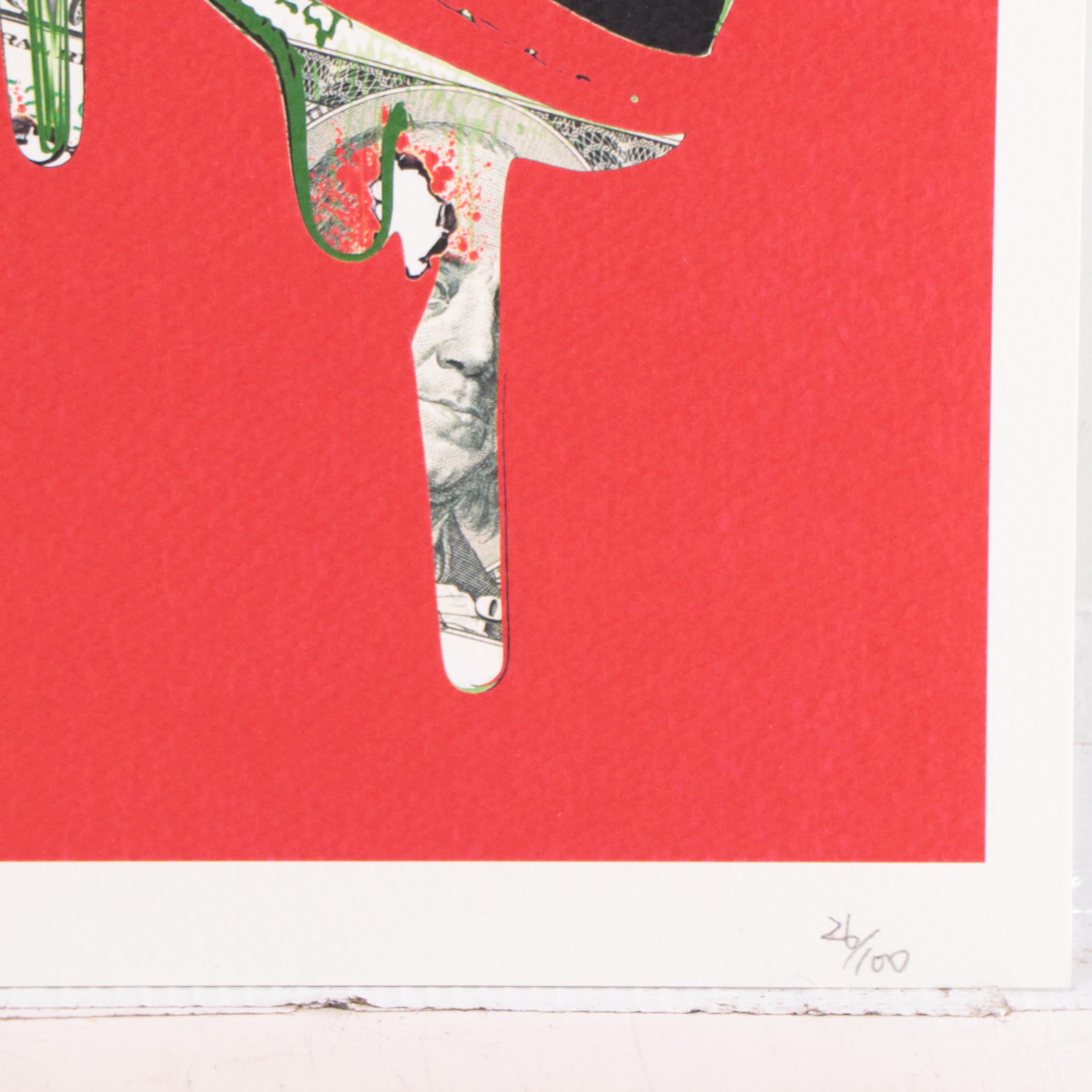 Death NYC Pop Art Graphic Print of Nikes, 2017