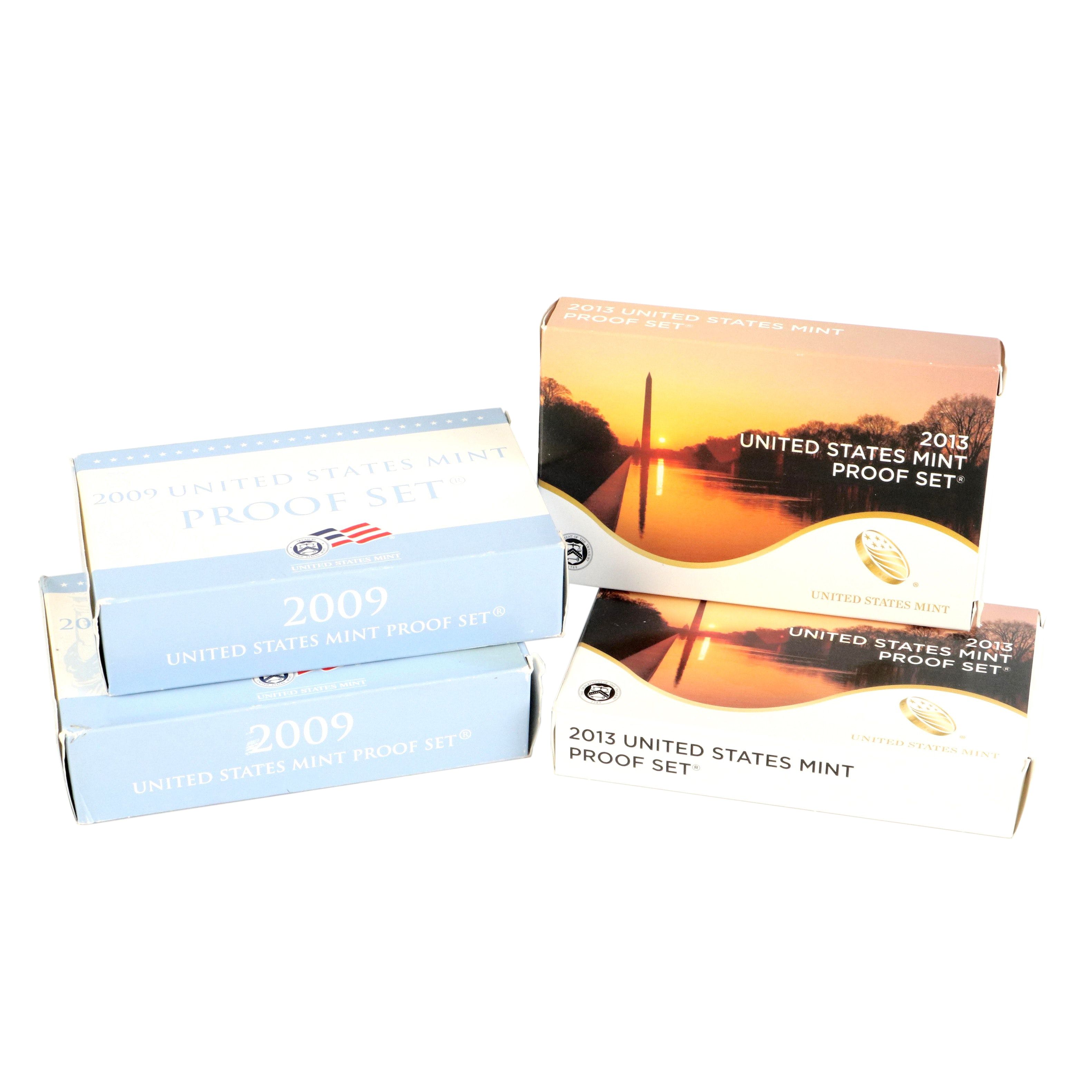 Group of Four United States Proof Sets