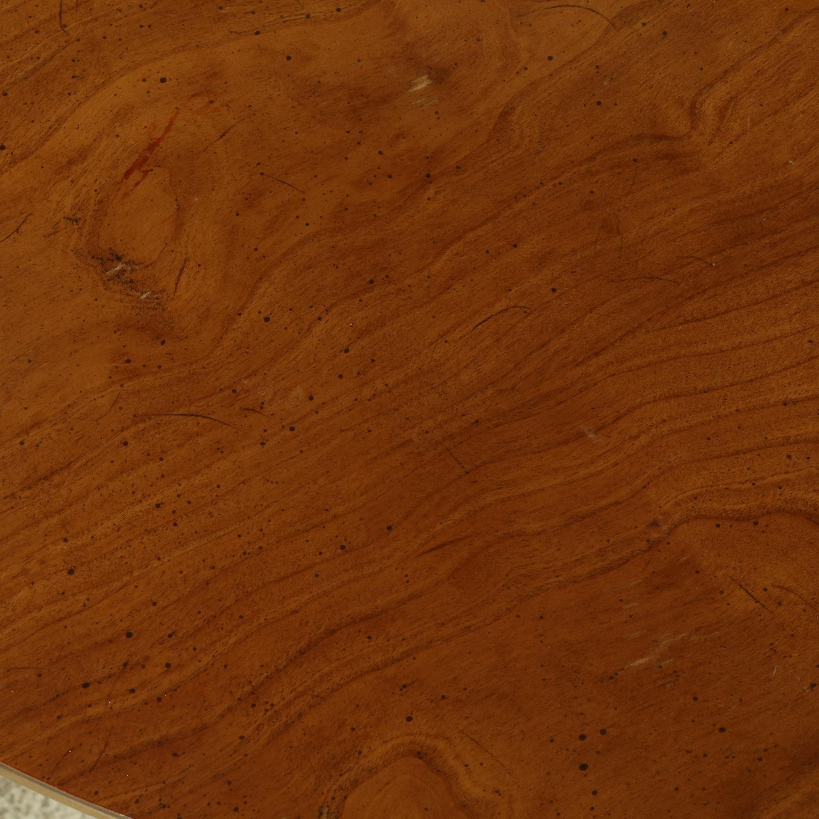 Empire Style Brass-Mounted Cherrywood Side Table, 20th Century