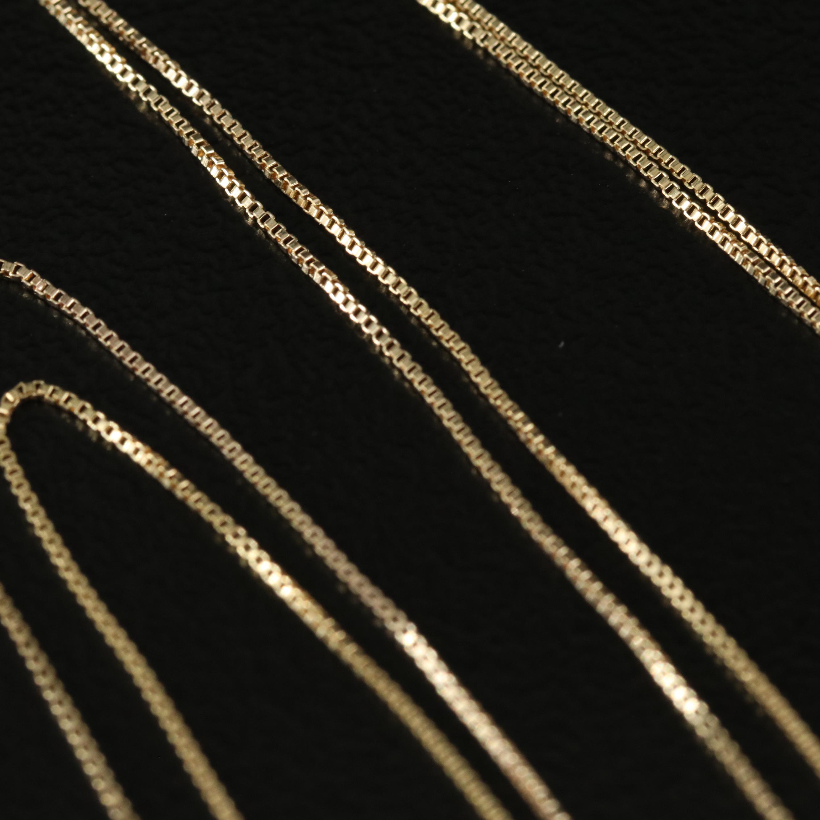 14K 0.96 CTW Diamond Heart Pendant on Italian 10K Box Chain