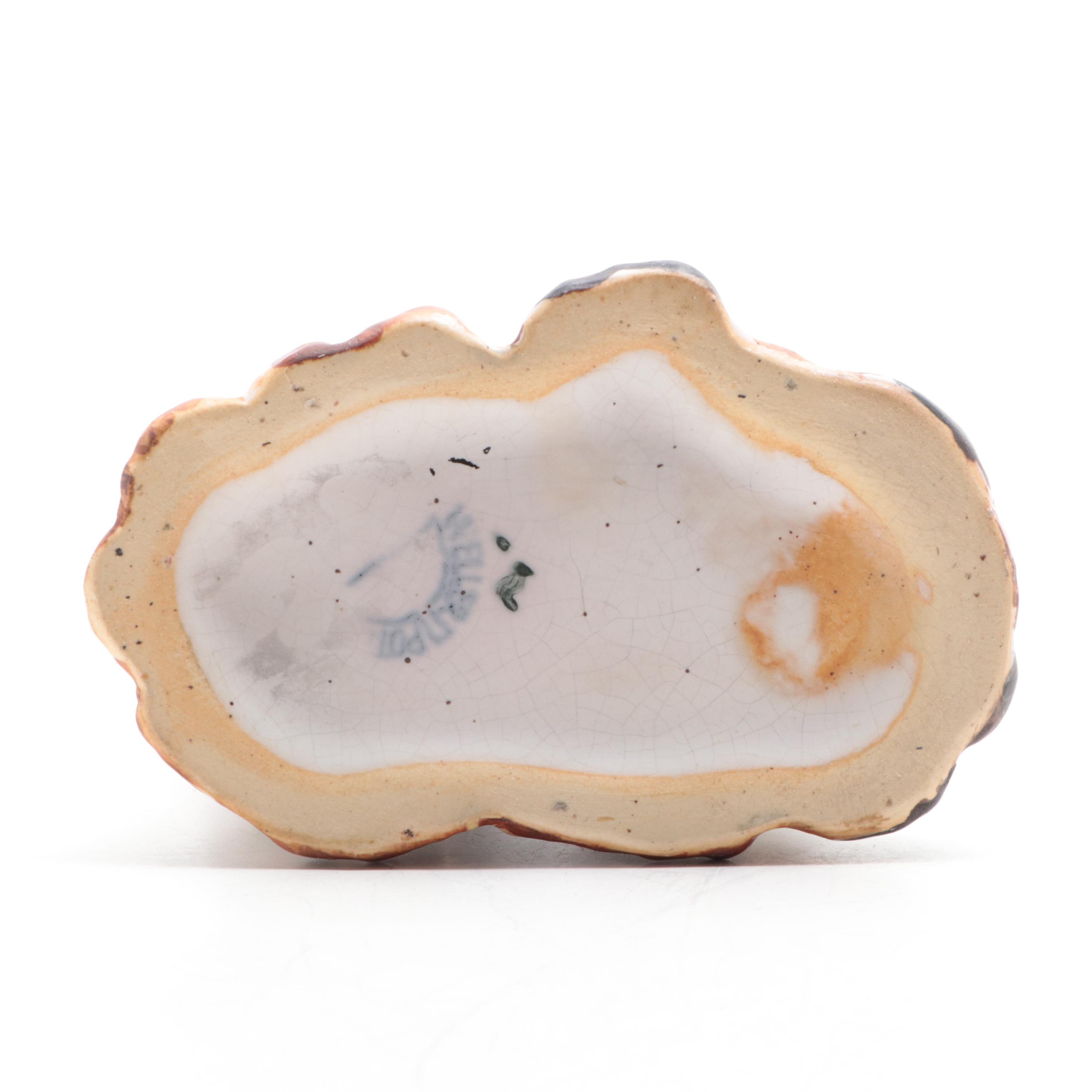 Weller Pottery Tree Vase with Hull Pottery "Magnolia" Teapot, Early/Mid-20th C.