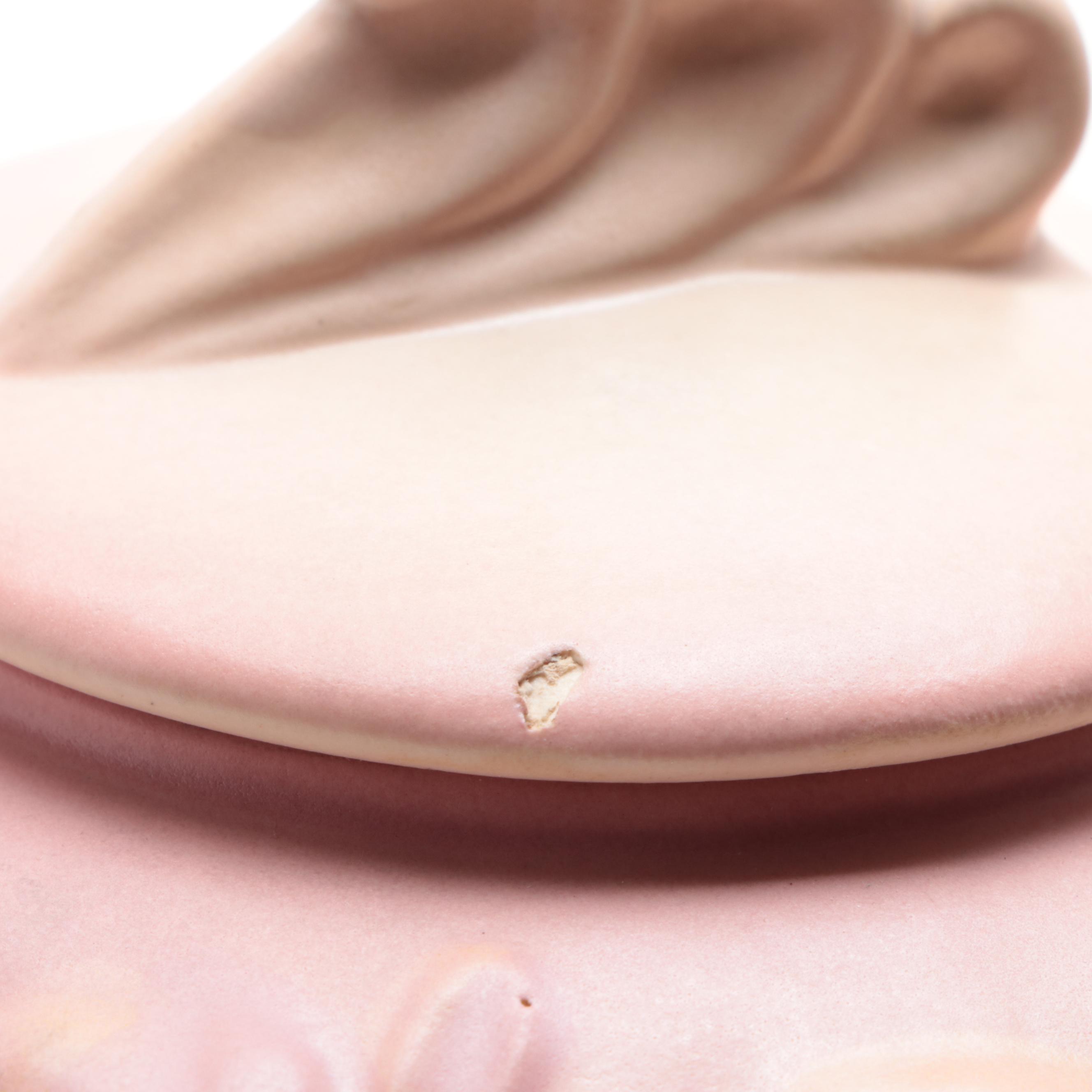 Weller Pottery Tree Vase with Hull Pottery "Magnolia" Teapot, Early/Mid-20th C.