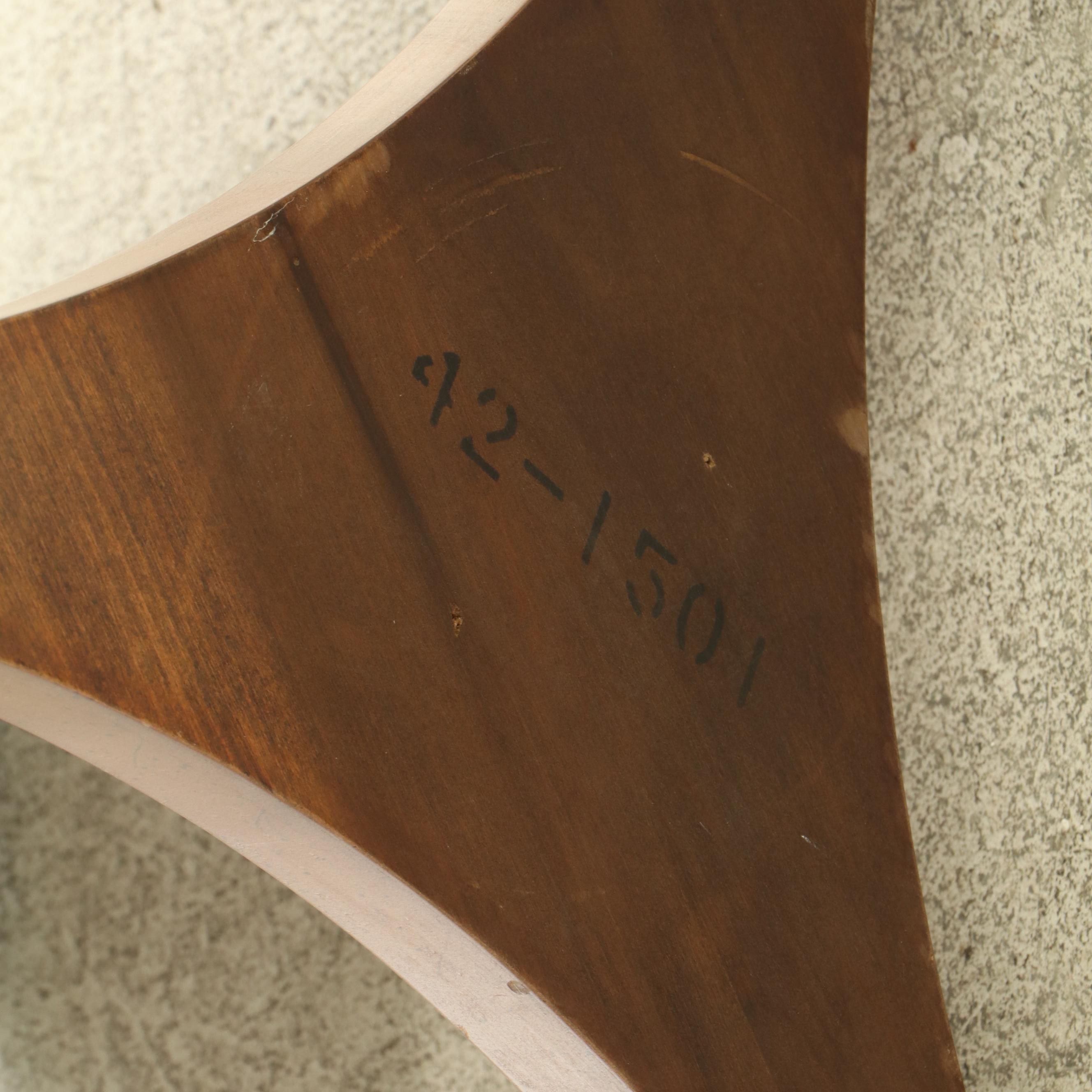 Empire Style Brass-Mounted Cherrywood Side Table, 20th Century