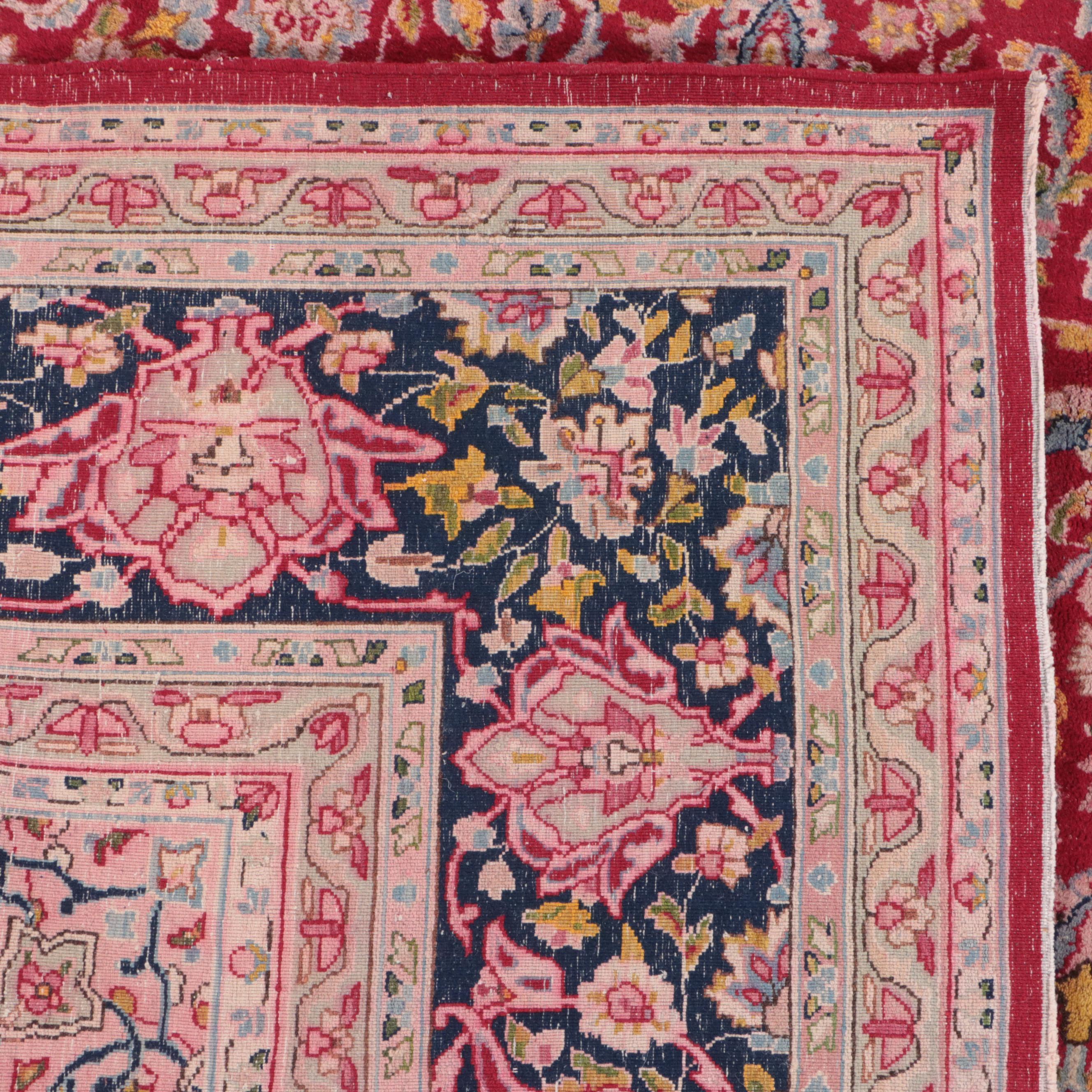 8' x 11'8 Hand-Knotted Persian Kerman Area Rug