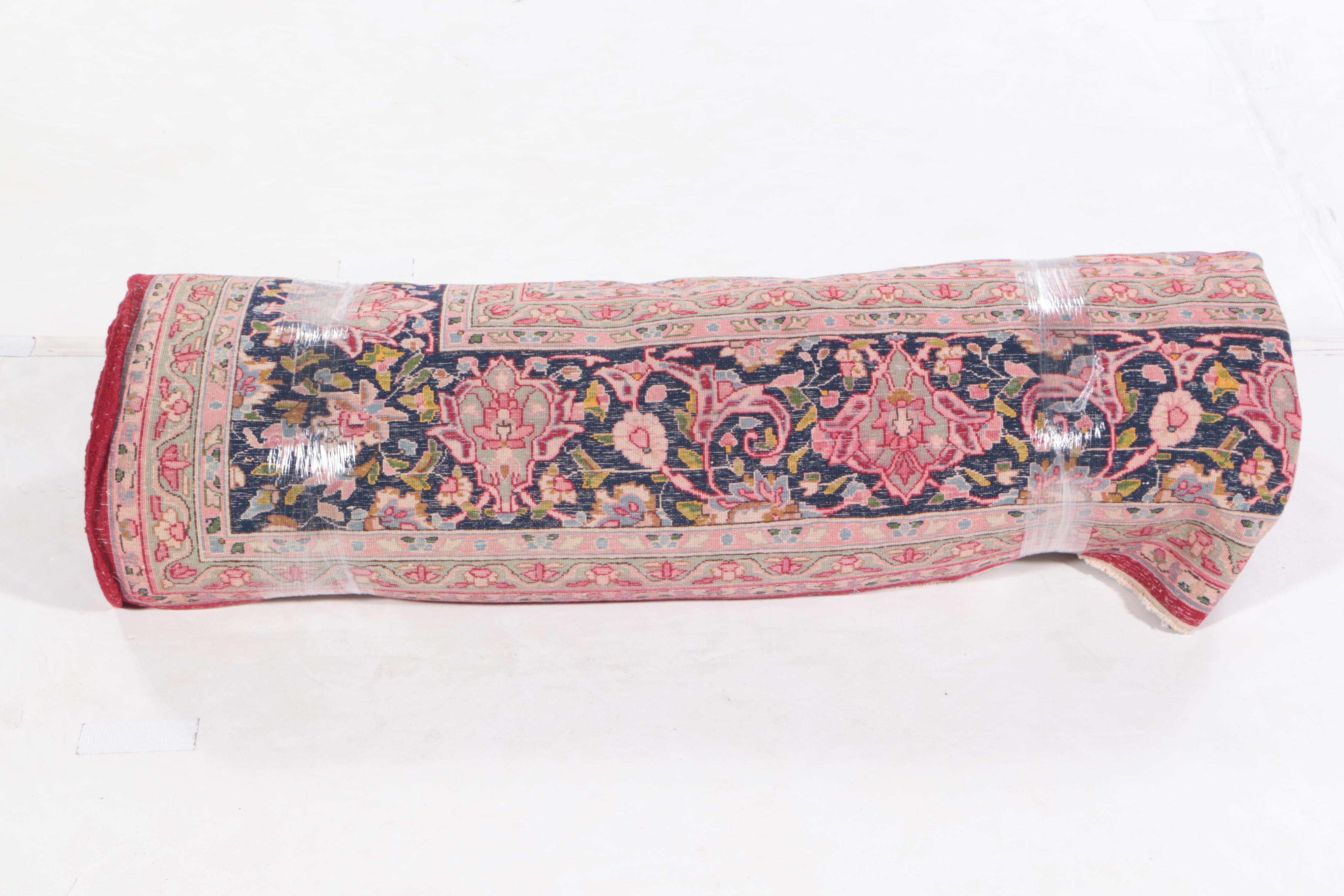 8' x 11'8 Hand-Knotted Persian Kerman Area Rug