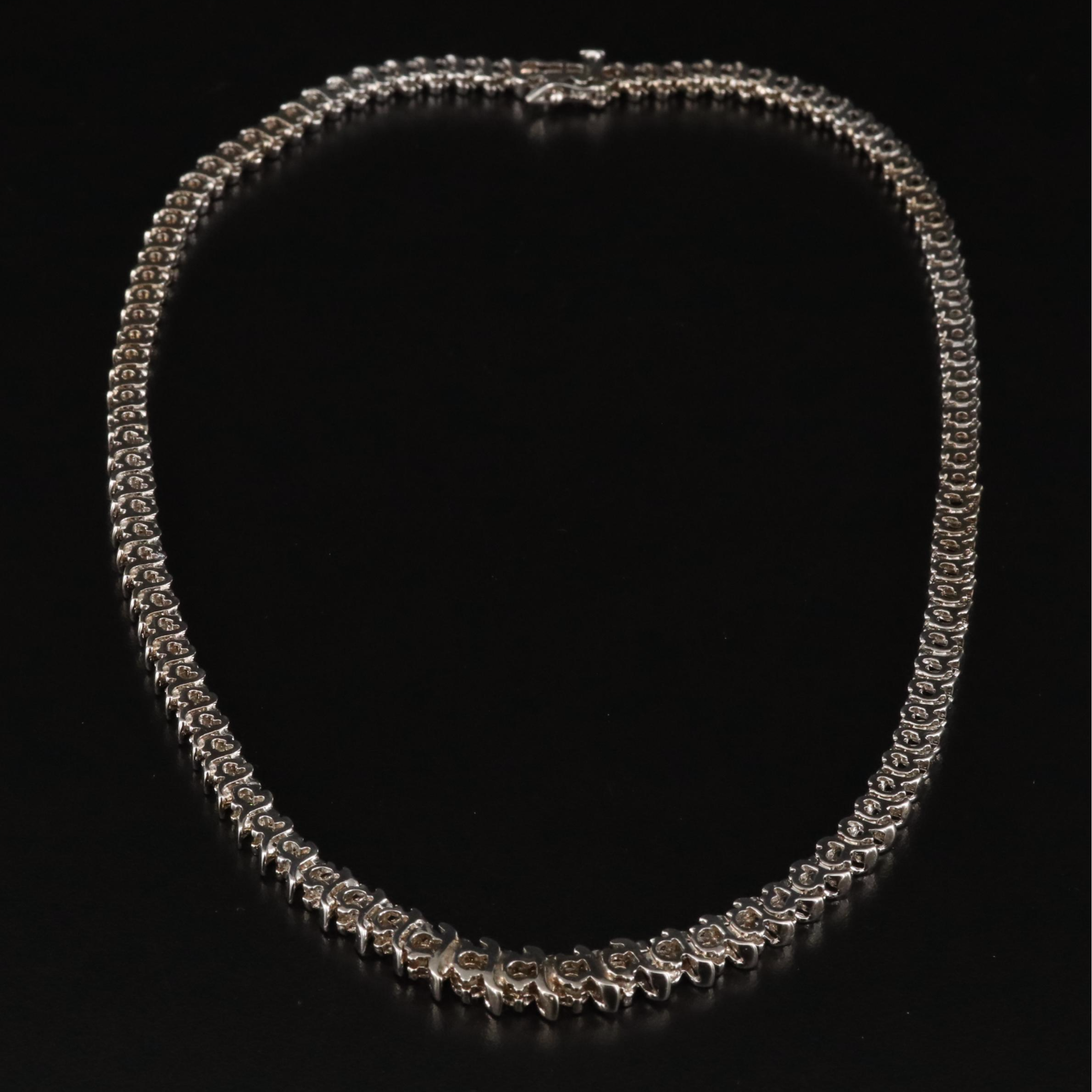 14K 6.50 CTW Diamond Graduating Rivière Necklace