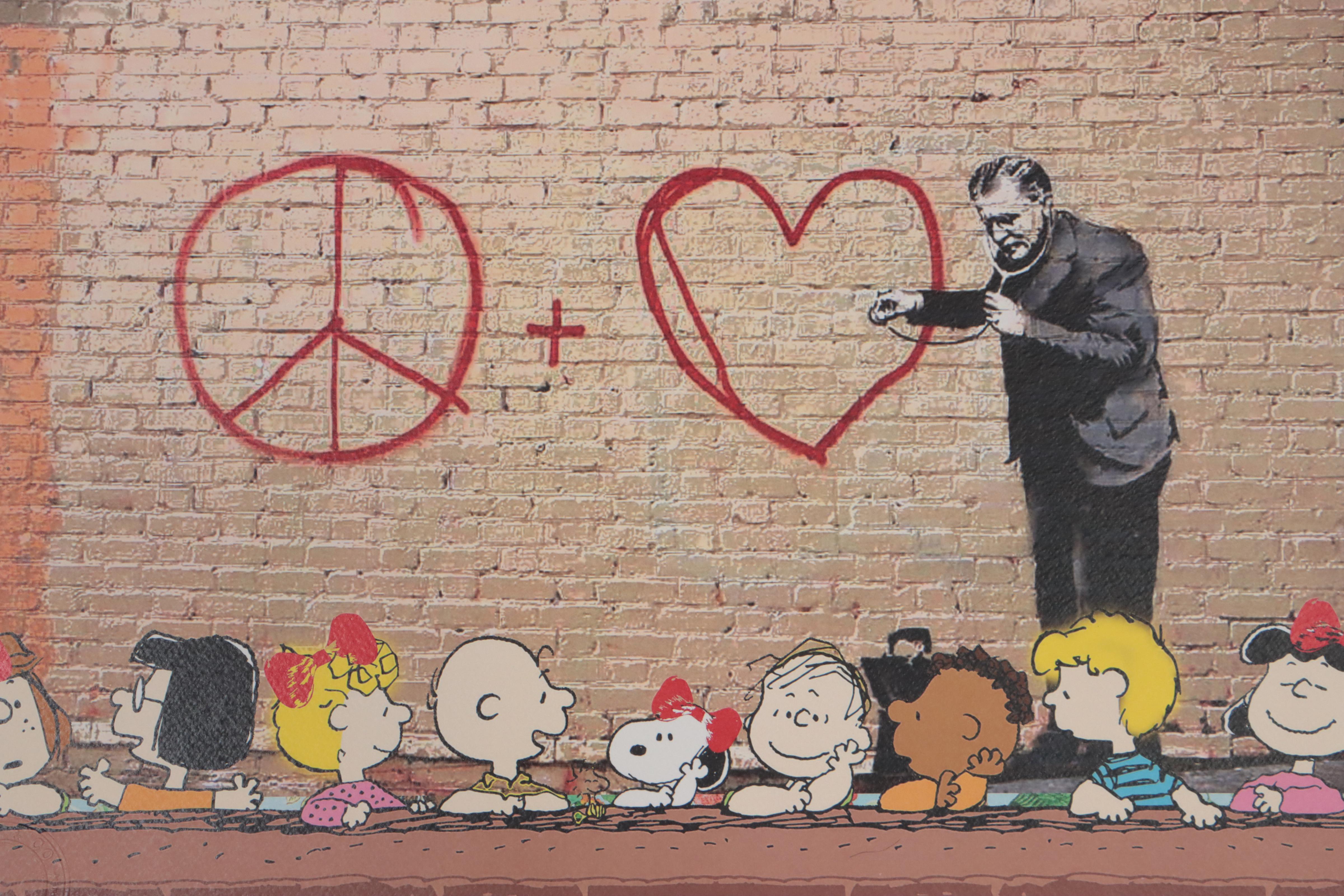 Death NYC Pop Art Graphic Prints of Banksy and Peanuts, 2022