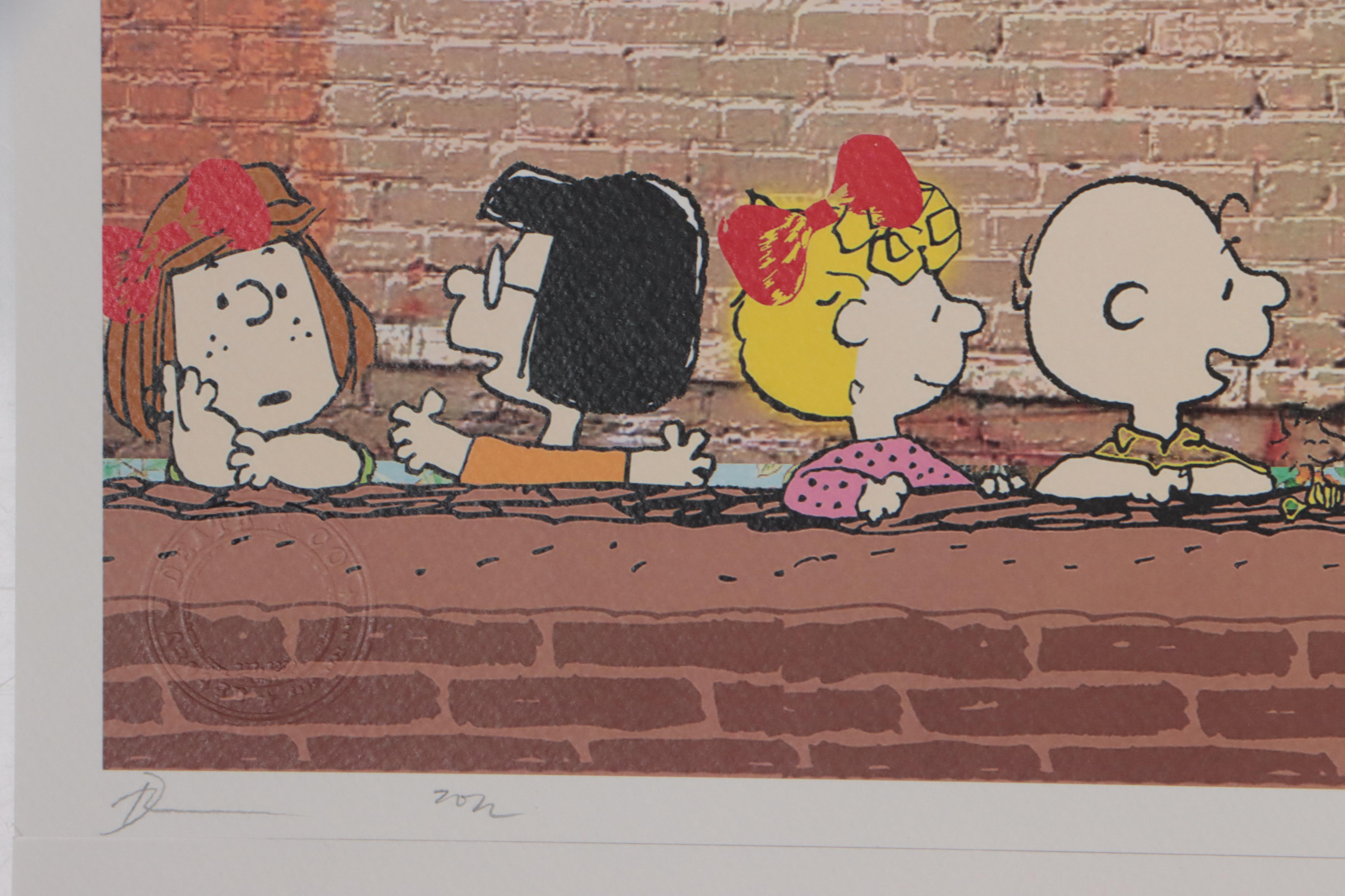 Death NYC Pop Art Graphic Prints of Banksy and Peanuts, 2022