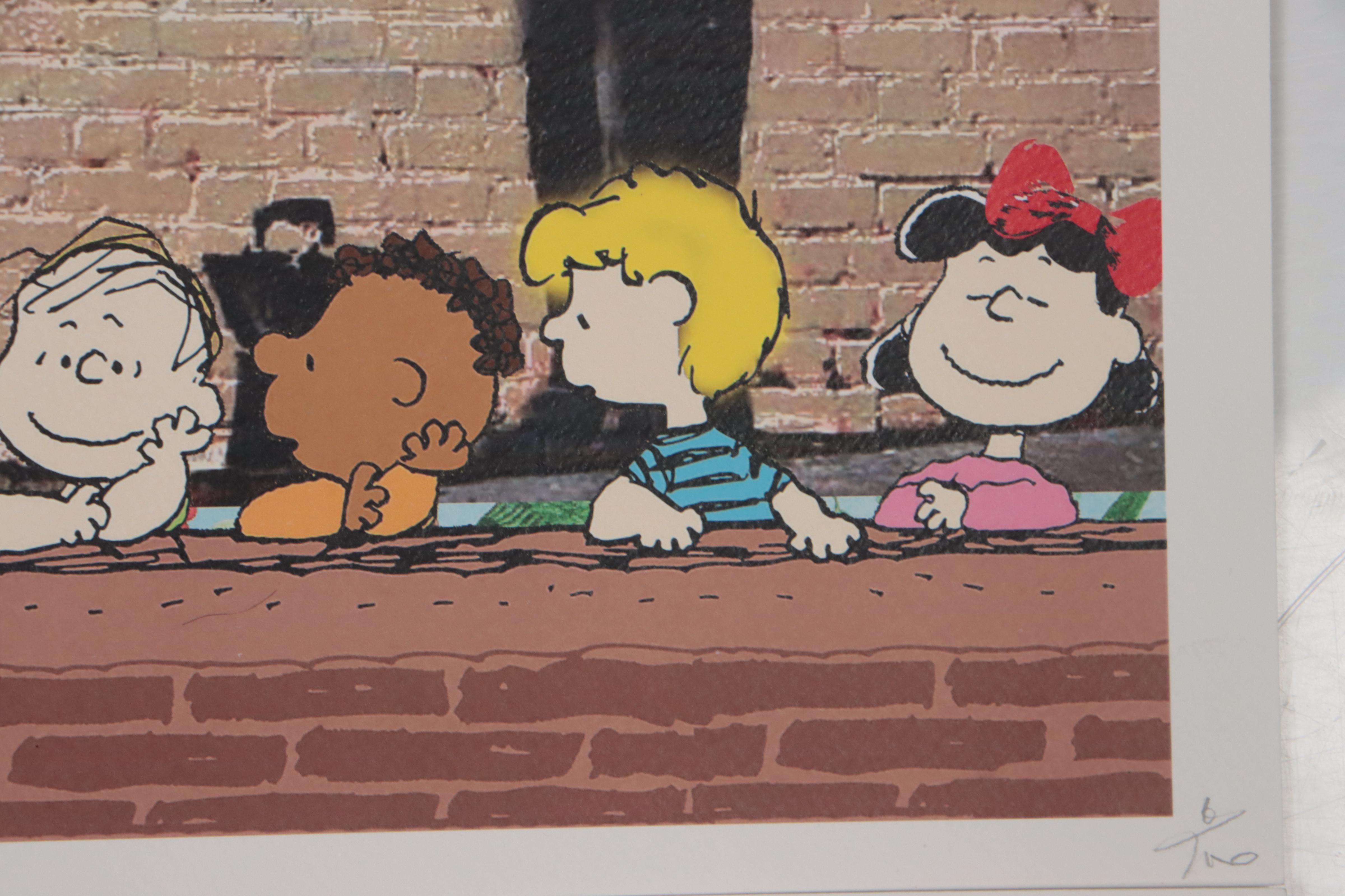 Death NYC Pop Art Graphic Prints of Banksy and Peanuts, 2022