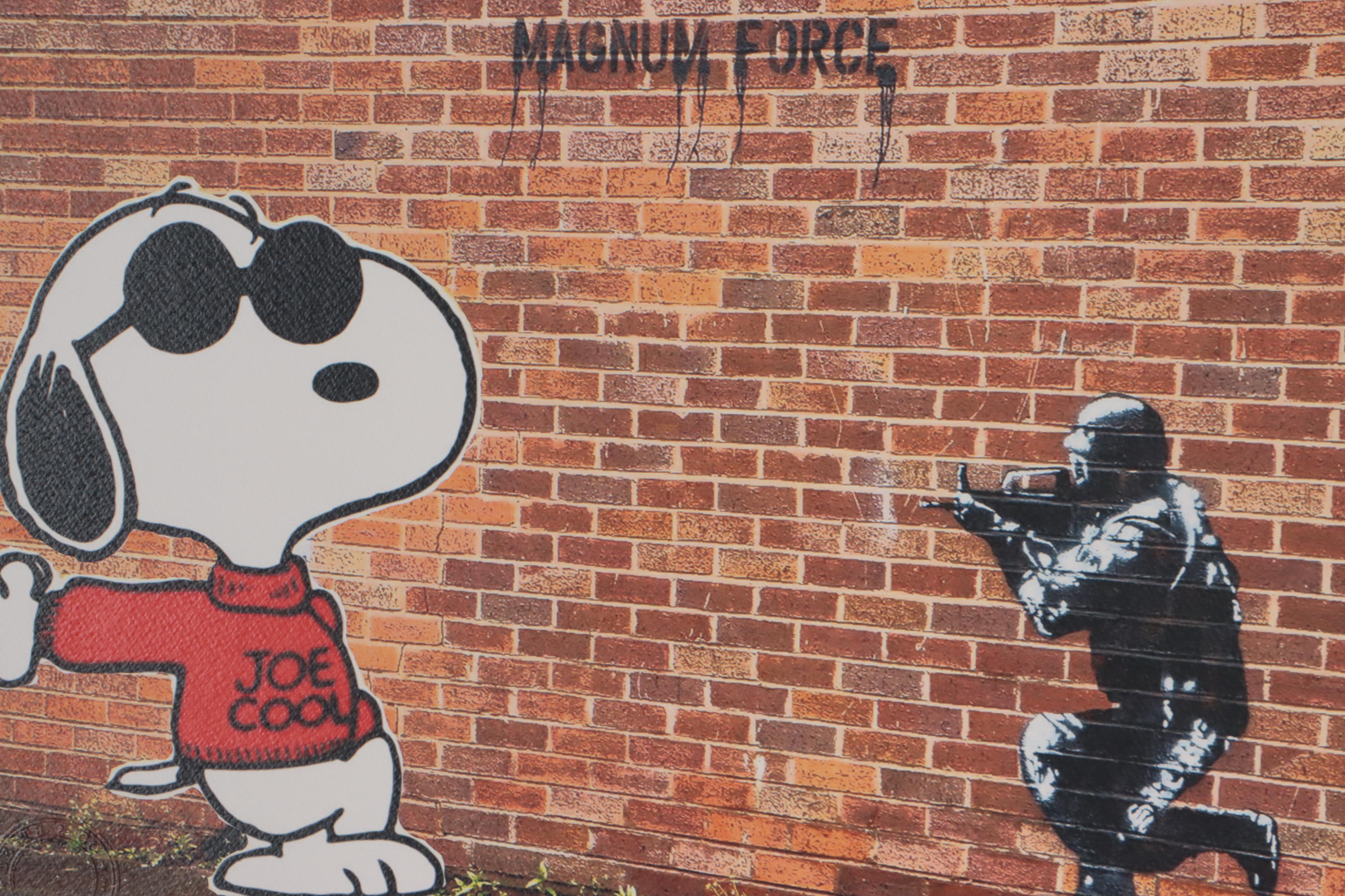 Death NYC Pop Art Graphic Prints of Banksy and Peanuts, 2022