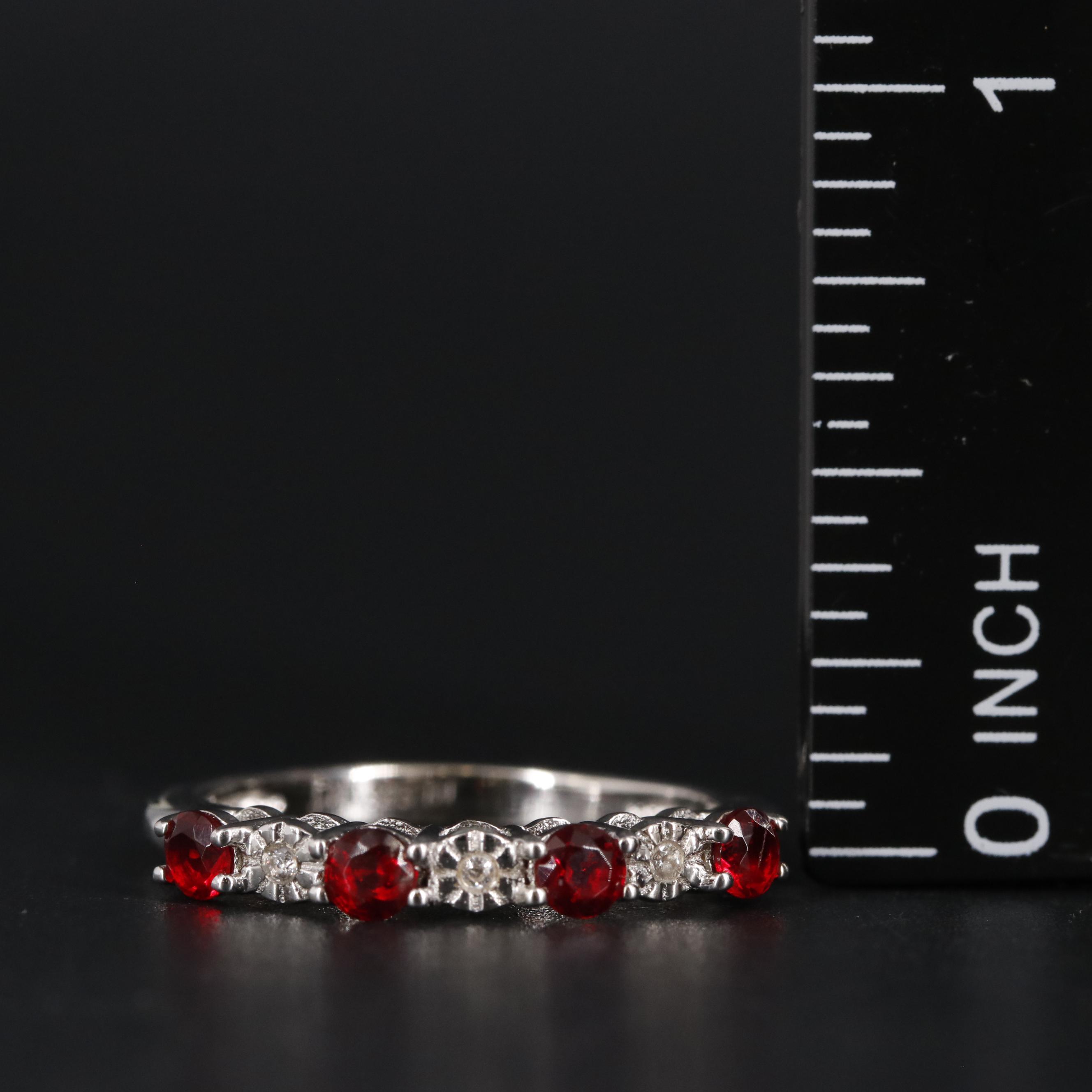 Sterling Ruby and Cubic Zirconia Ring