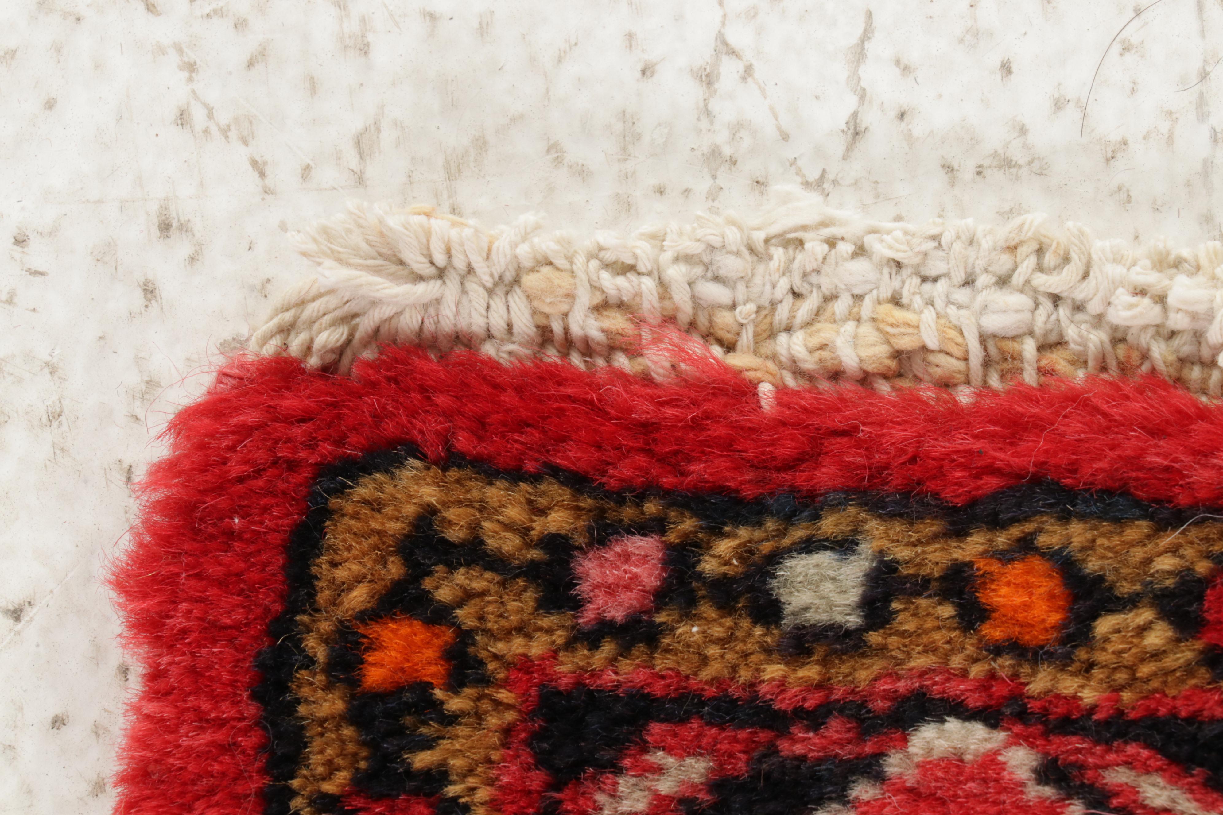 2'3 x 4'2 Hand-Knotted Persian Lilihan Rug, 1970s