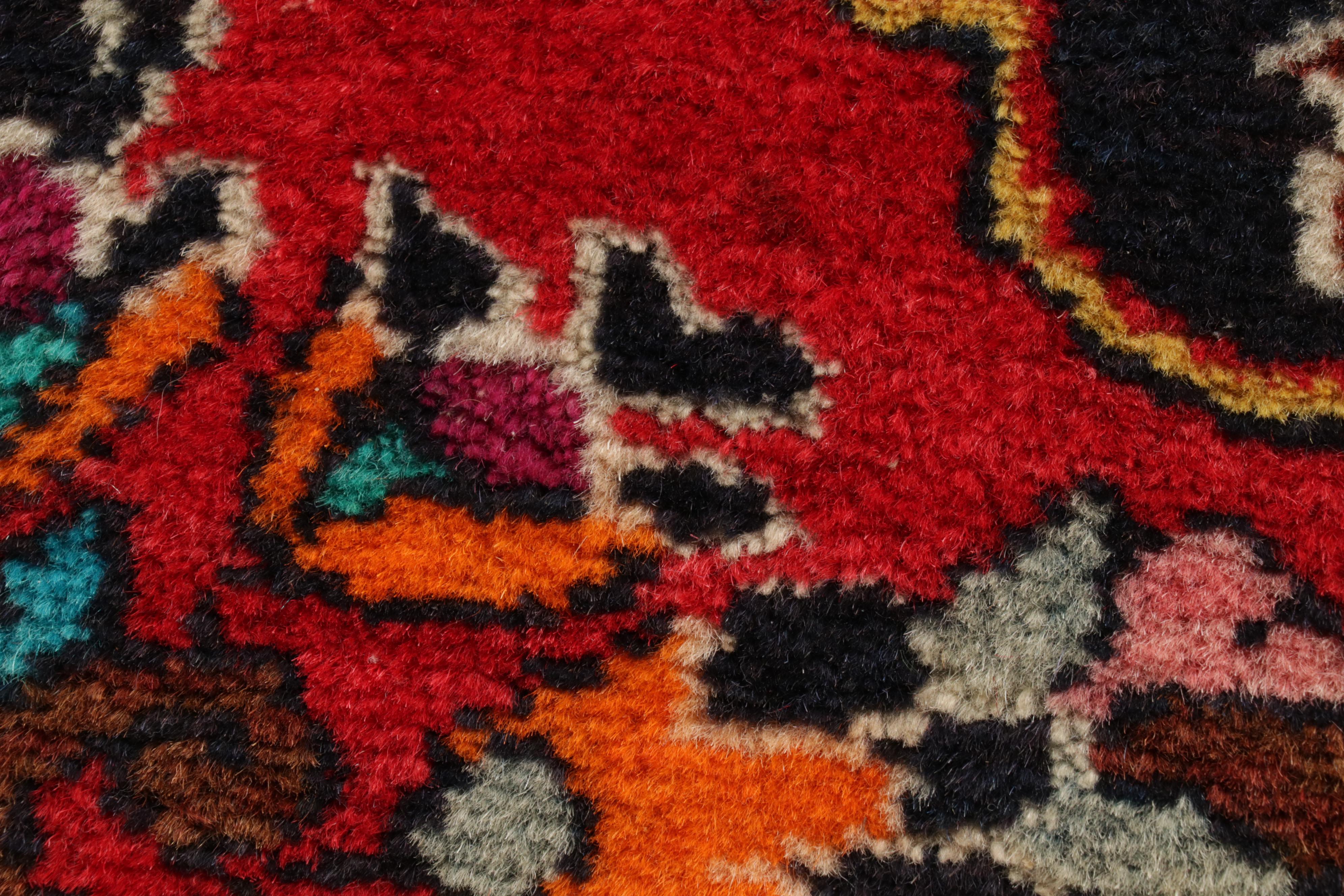 2'3 x 4'2 Hand-Knotted Persian Lilihan Rug, 1970s