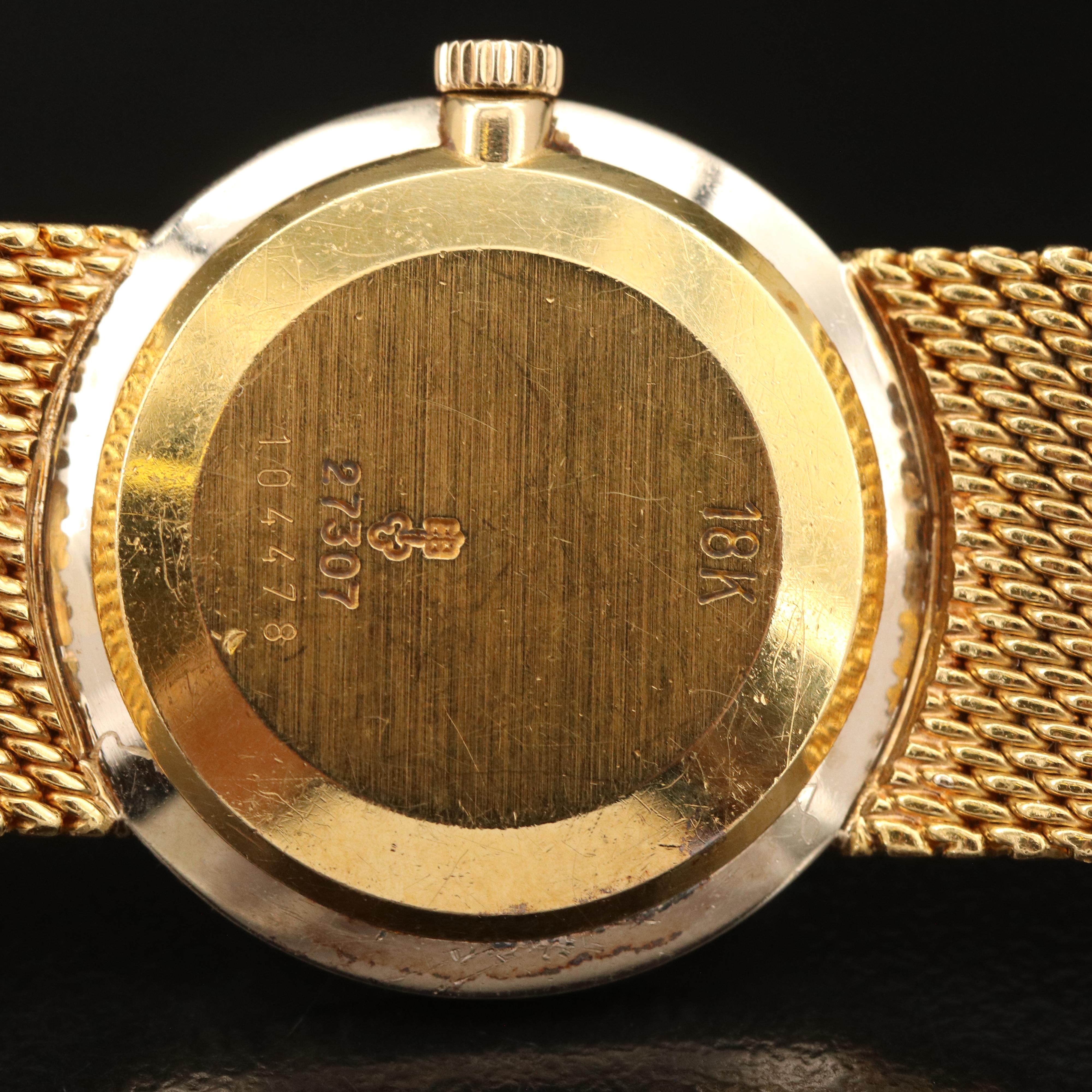 18K Corum Diamond Stem Wind Watch