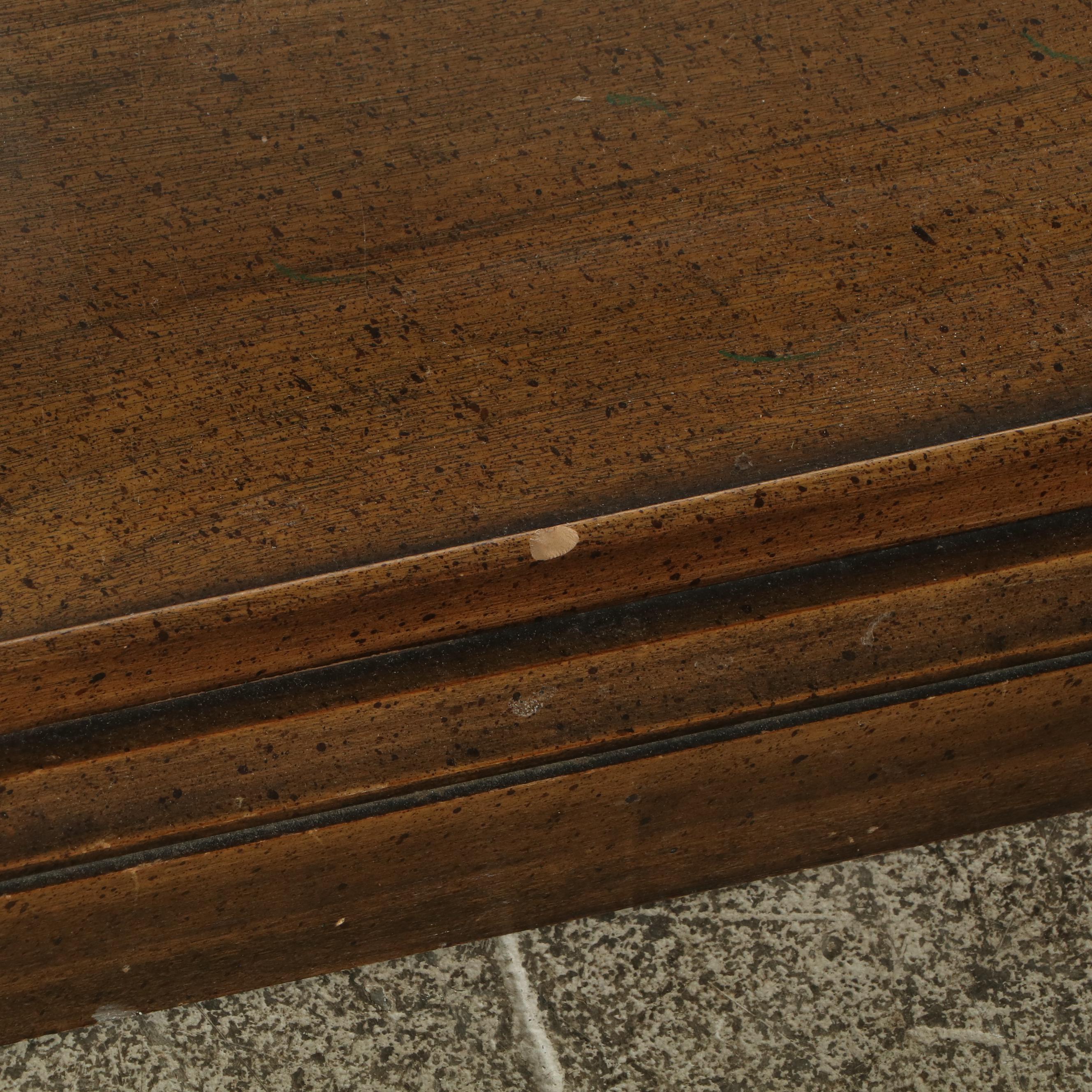 Brandt Neoclassical Style Walnut Three-Tier Bookcase, Mid to Late 20th Century