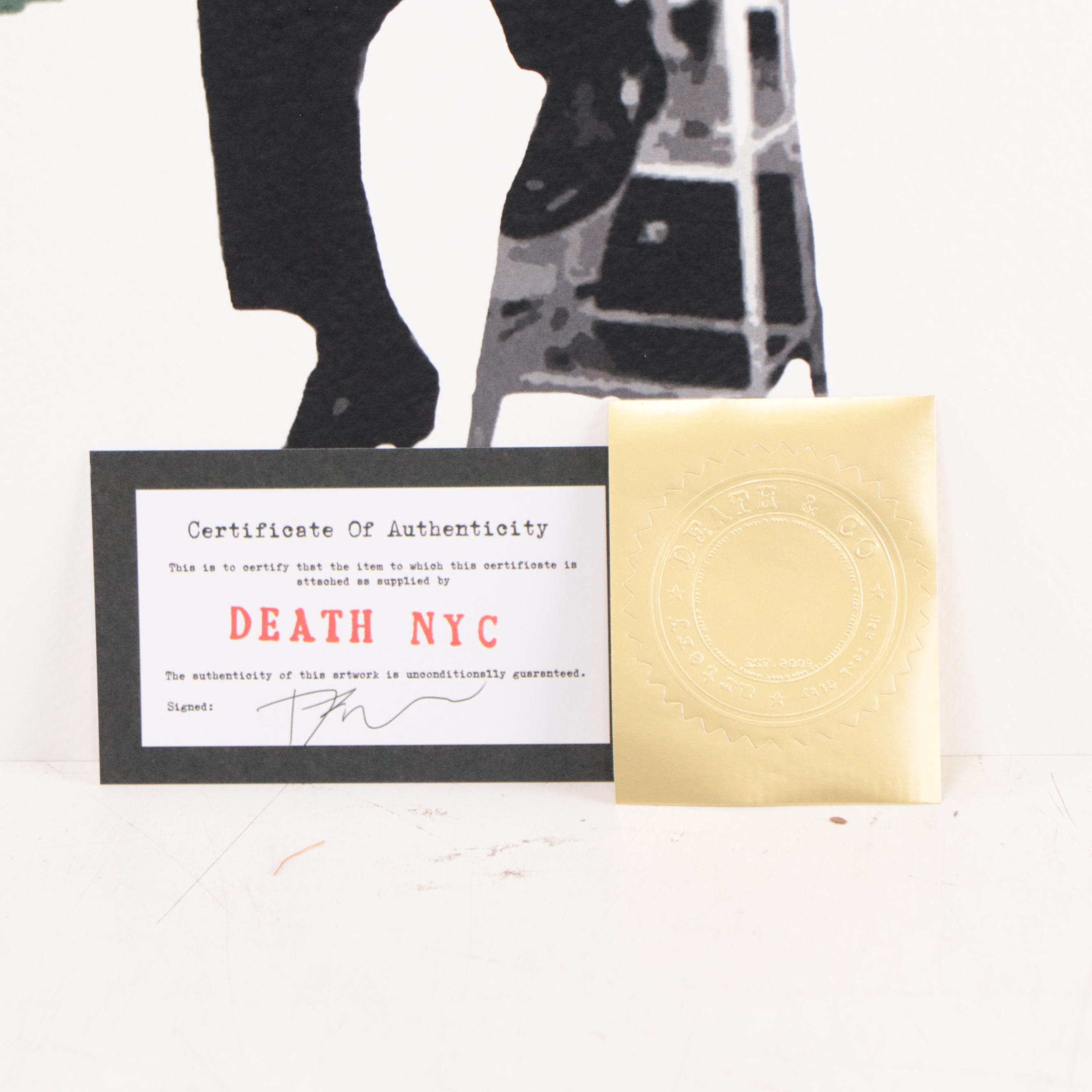 Death NYC Pop Art Graphic Print of President Obama, 2020