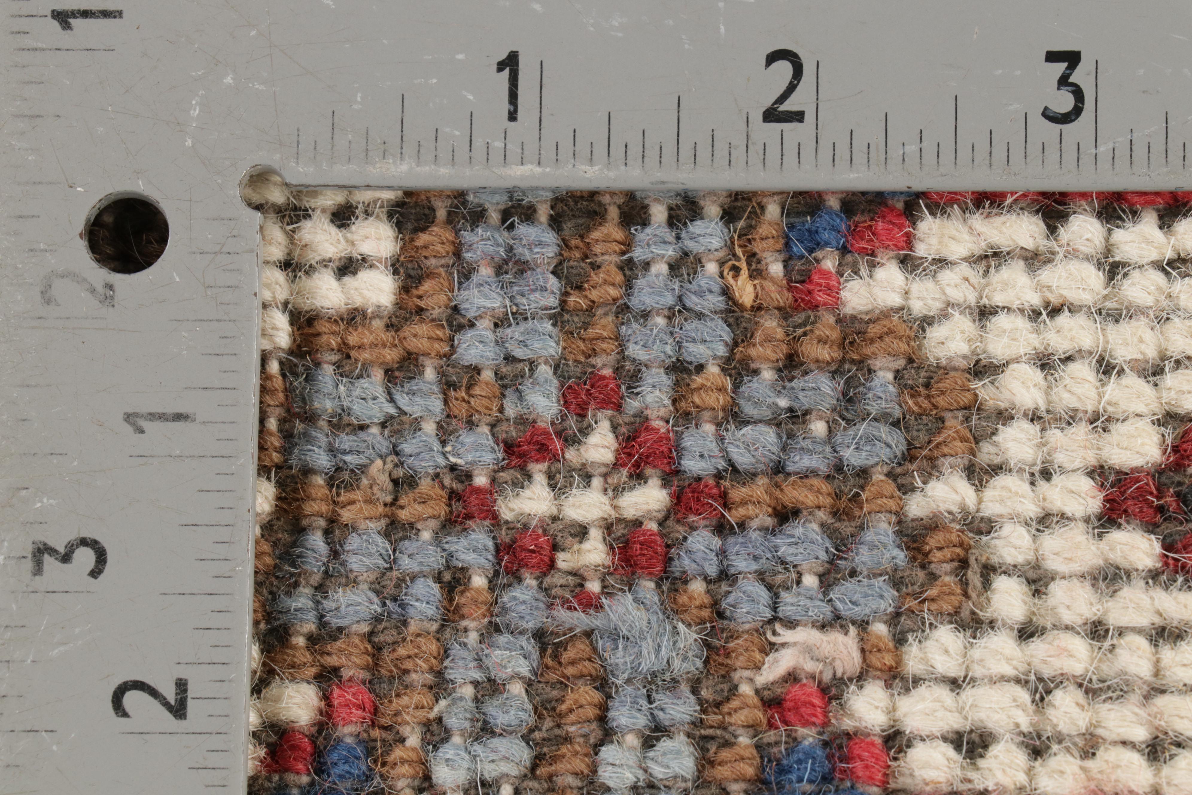 2'1 x 4' Hand-Knotted Indo-Caucasian Kazak Rug, 2010s