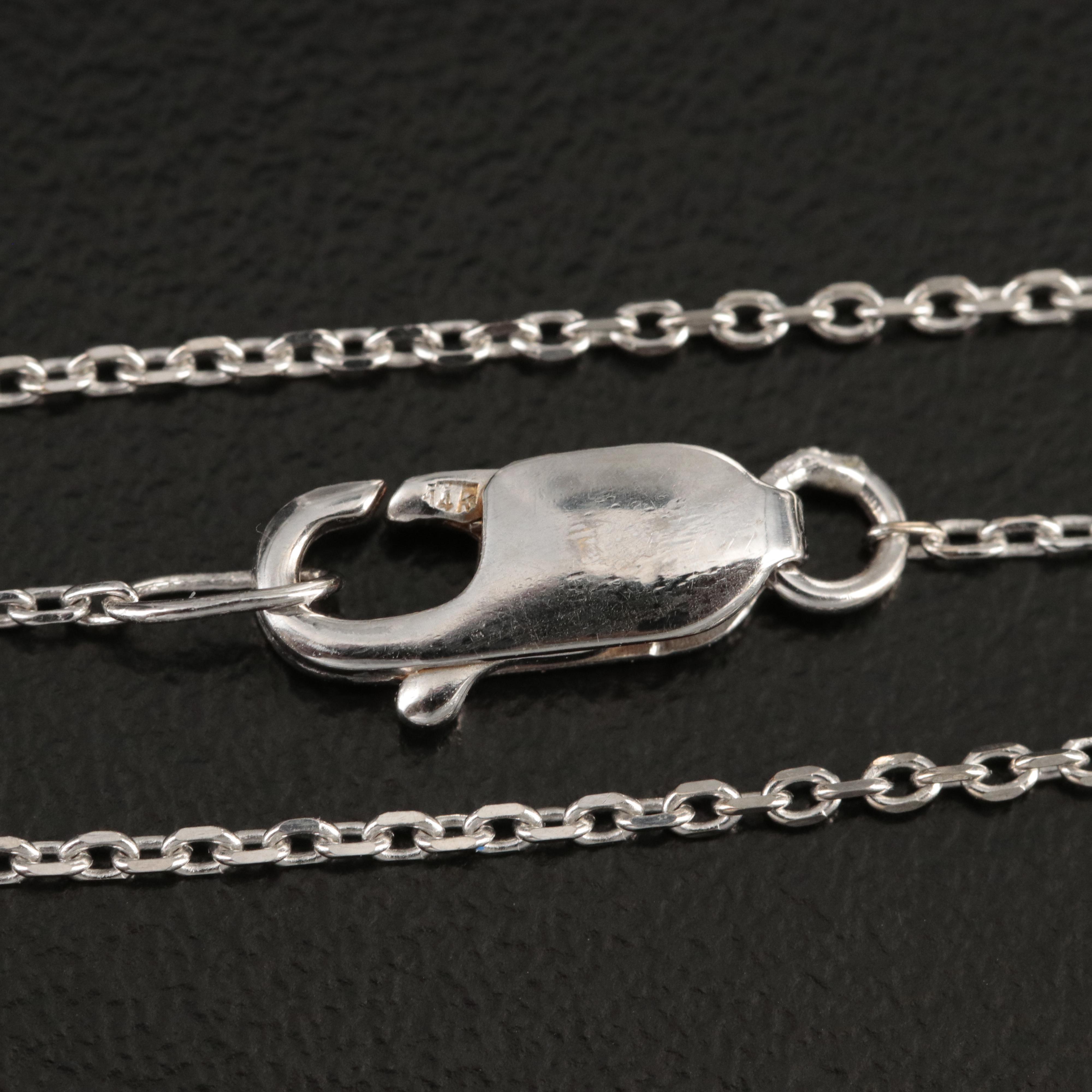 14K 0.55 CTW Diamond Bar Necklace