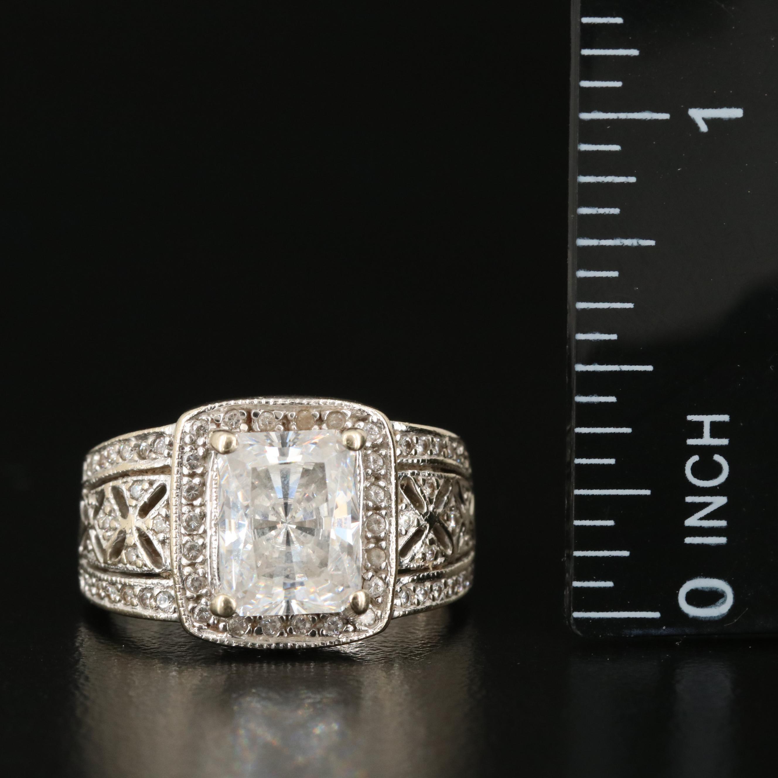 14K Cubic Zirconia Ring