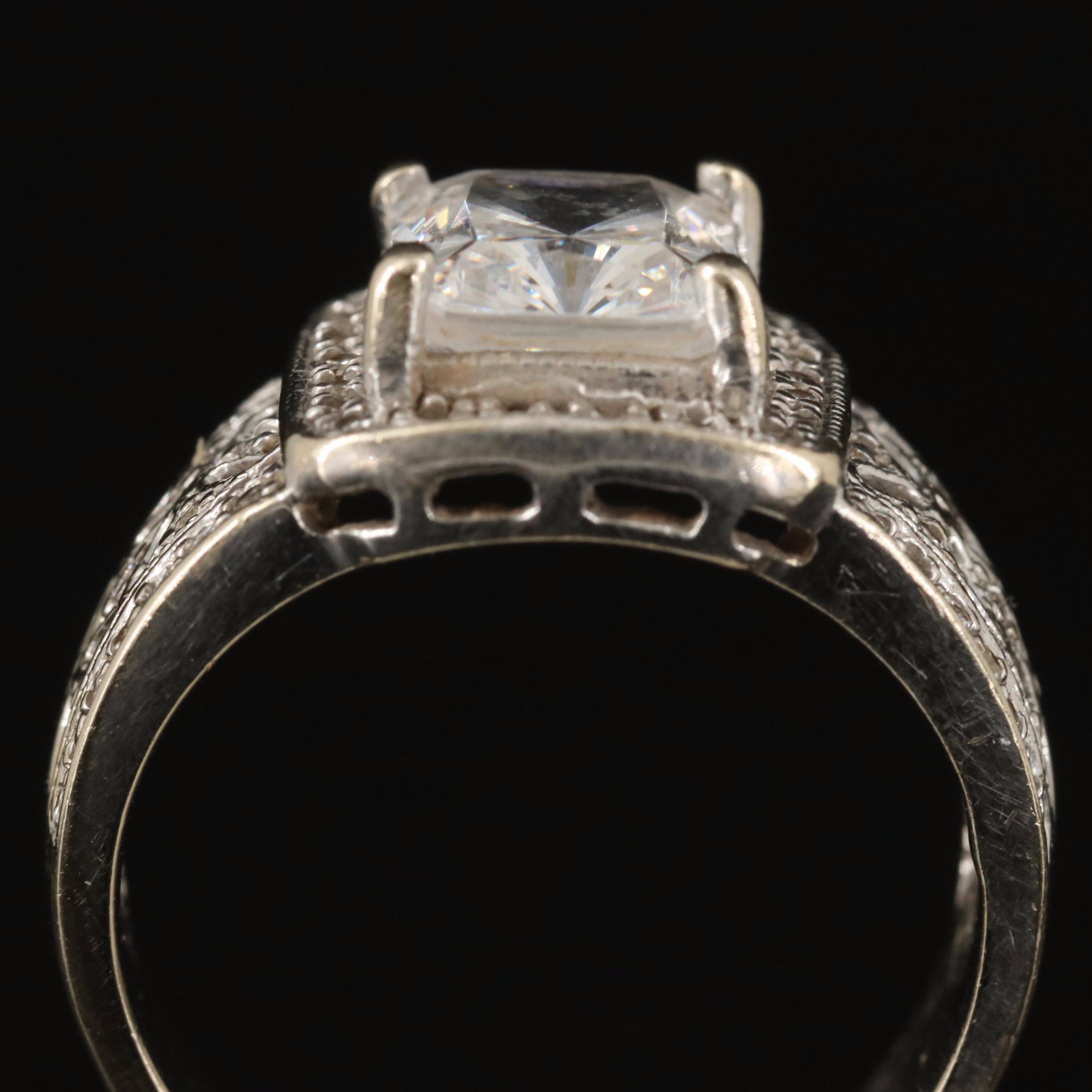 14K Cubic Zirconia Ring