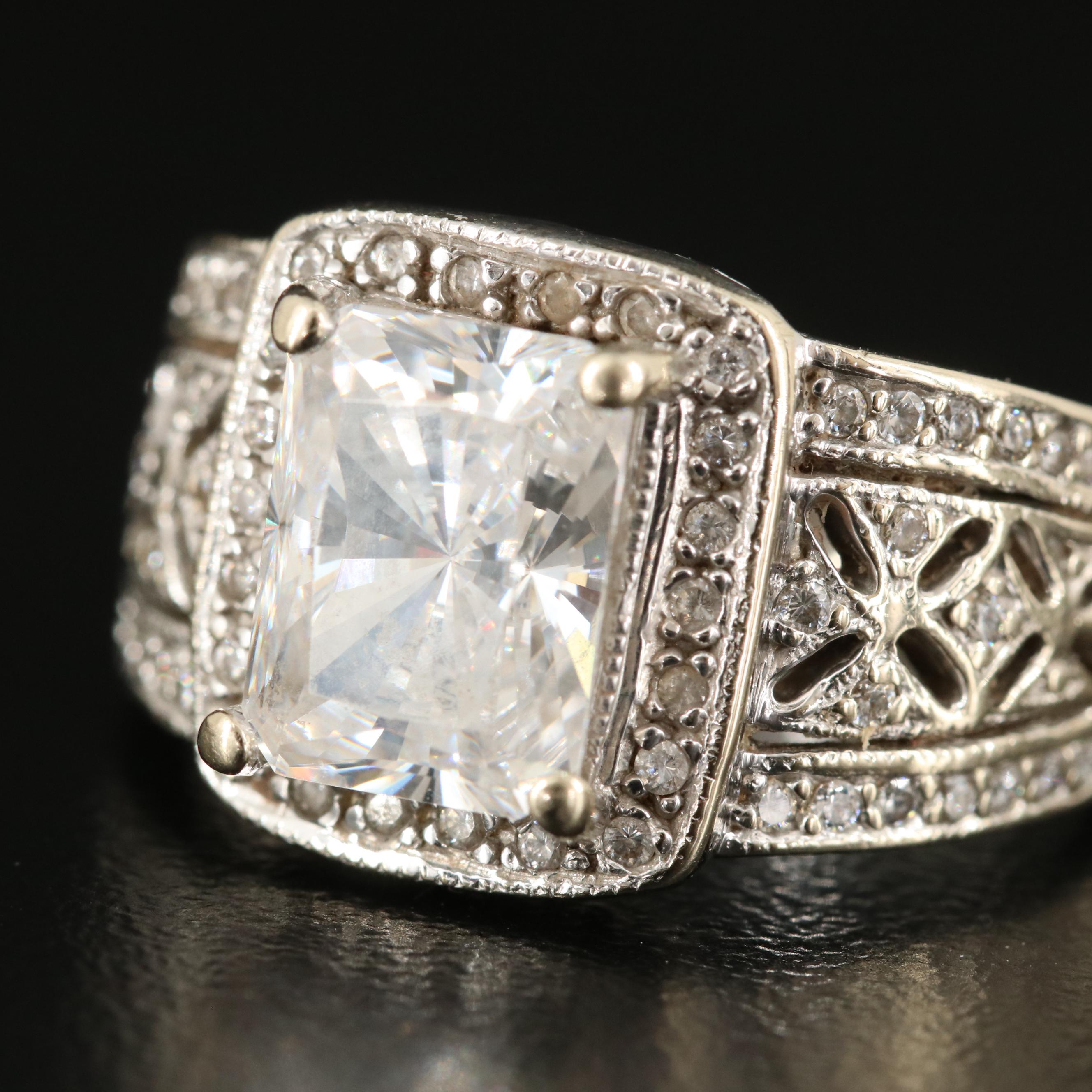 14K Cubic Zirconia Ring