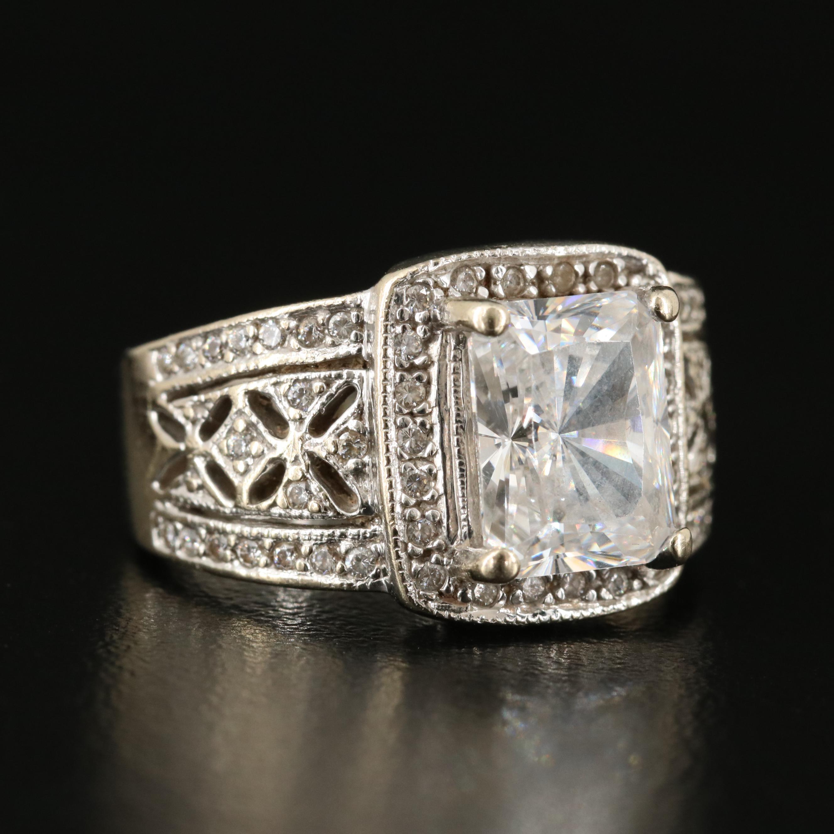 14K Cubic Zirconia Ring