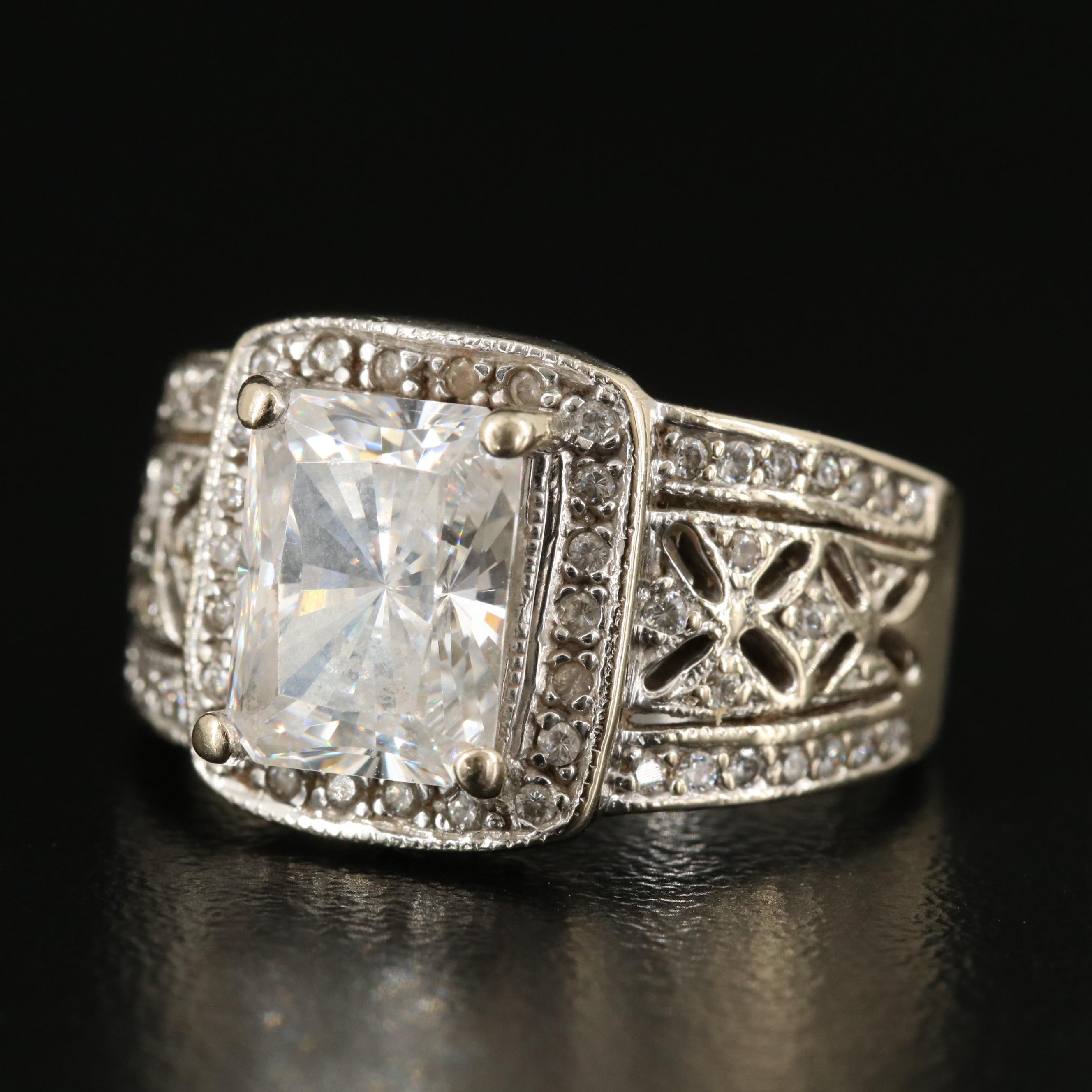 14K Cubic Zirconia Ring