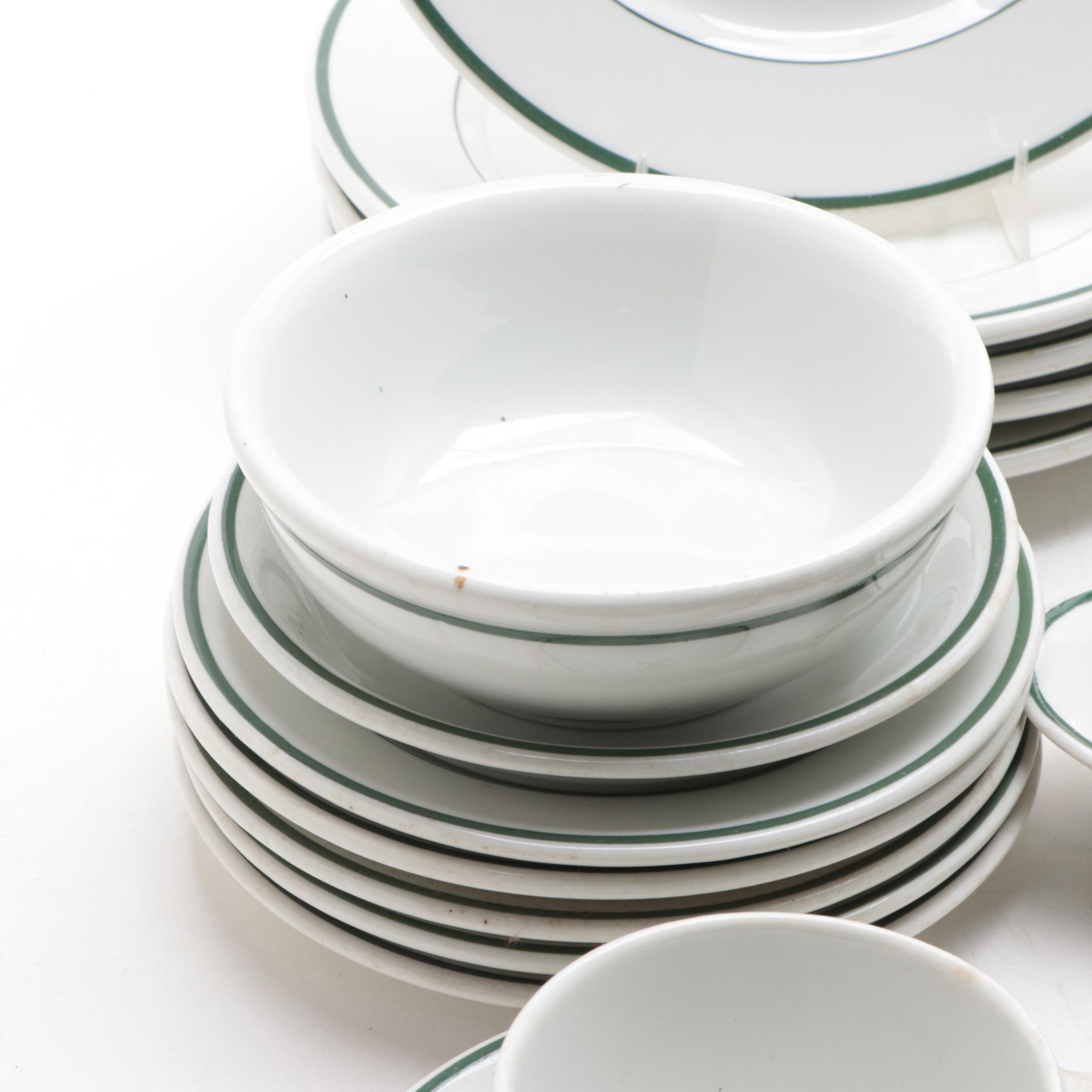 Carr China Co. Winton Masonic Lodge No. 614 Ceramic Dinnerware and Serveware