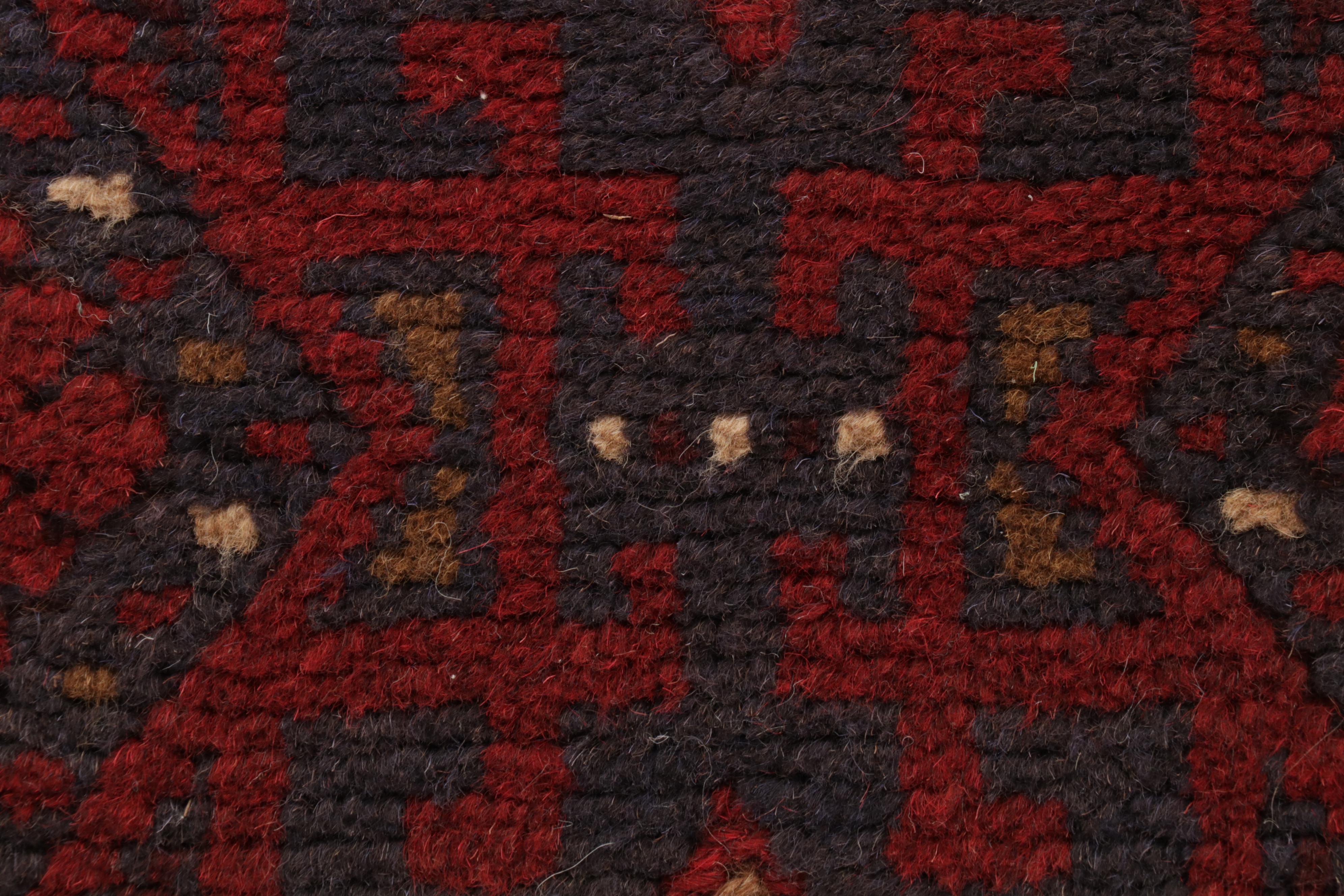 2' x 8'3 Hand-Knotted Afghan Turkmen Runner, 2000s