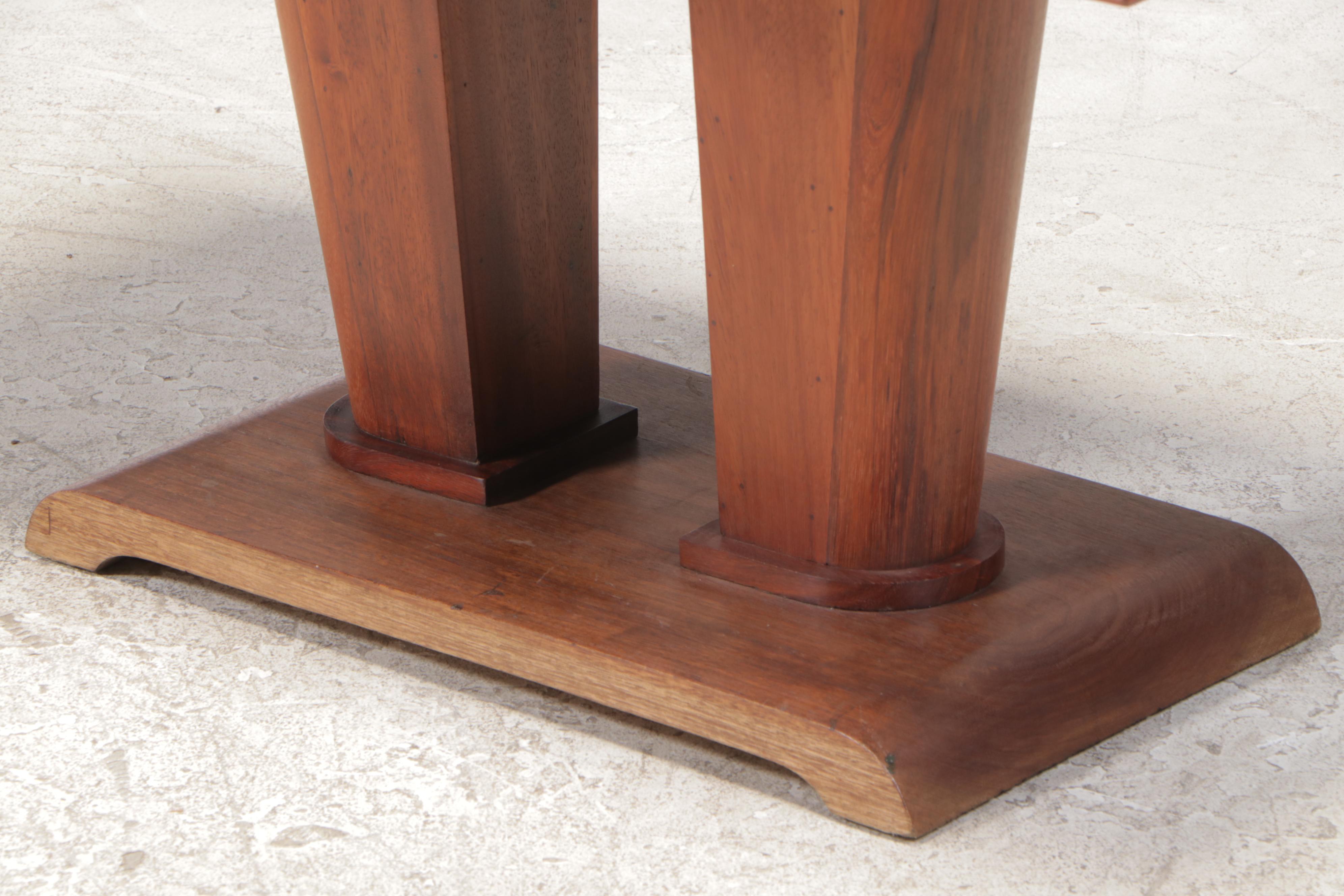 Philippine Mahogany Art Deco End Table, Early 20th Century