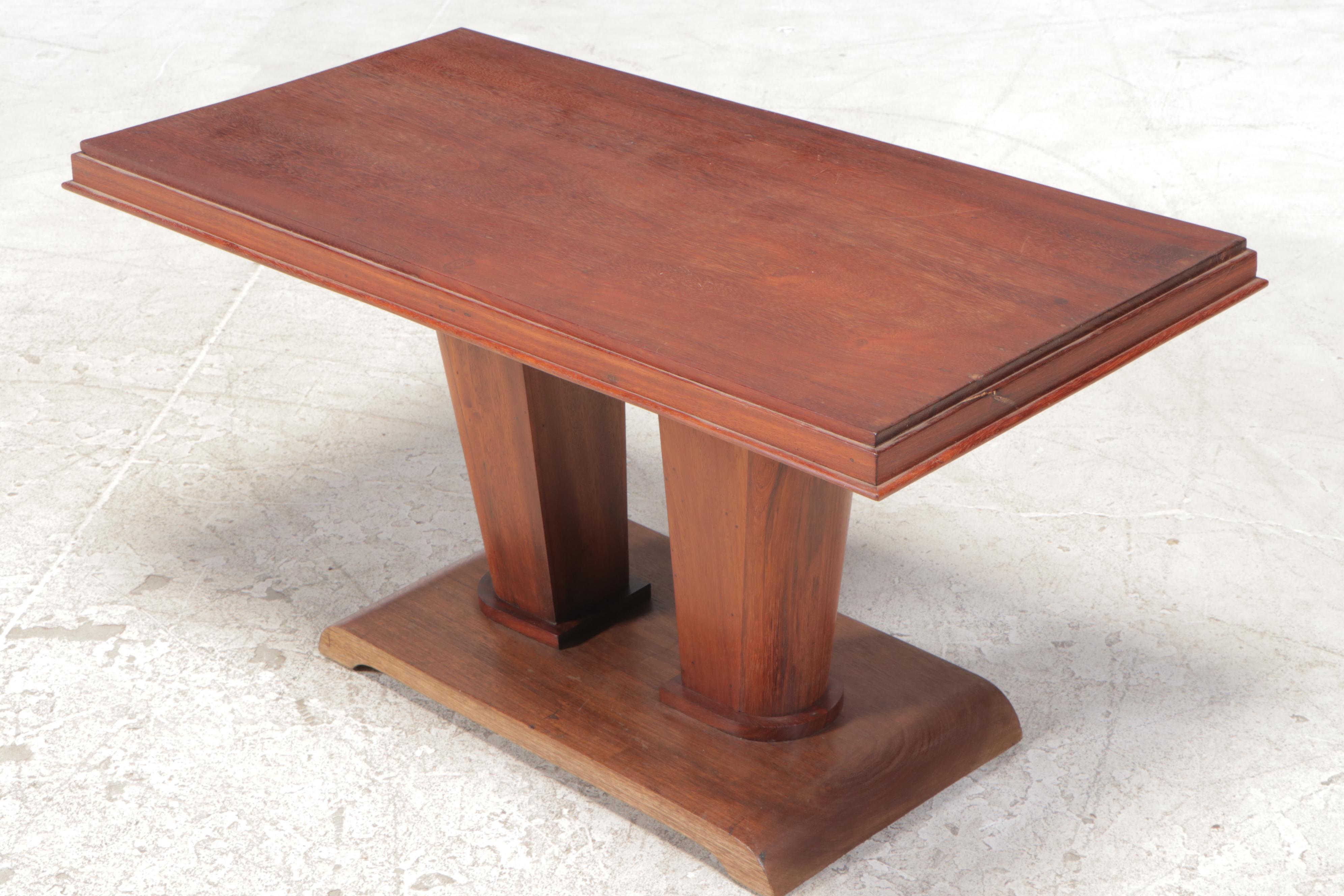 Philippine Mahogany Art Deco End Table, Early 20th Century