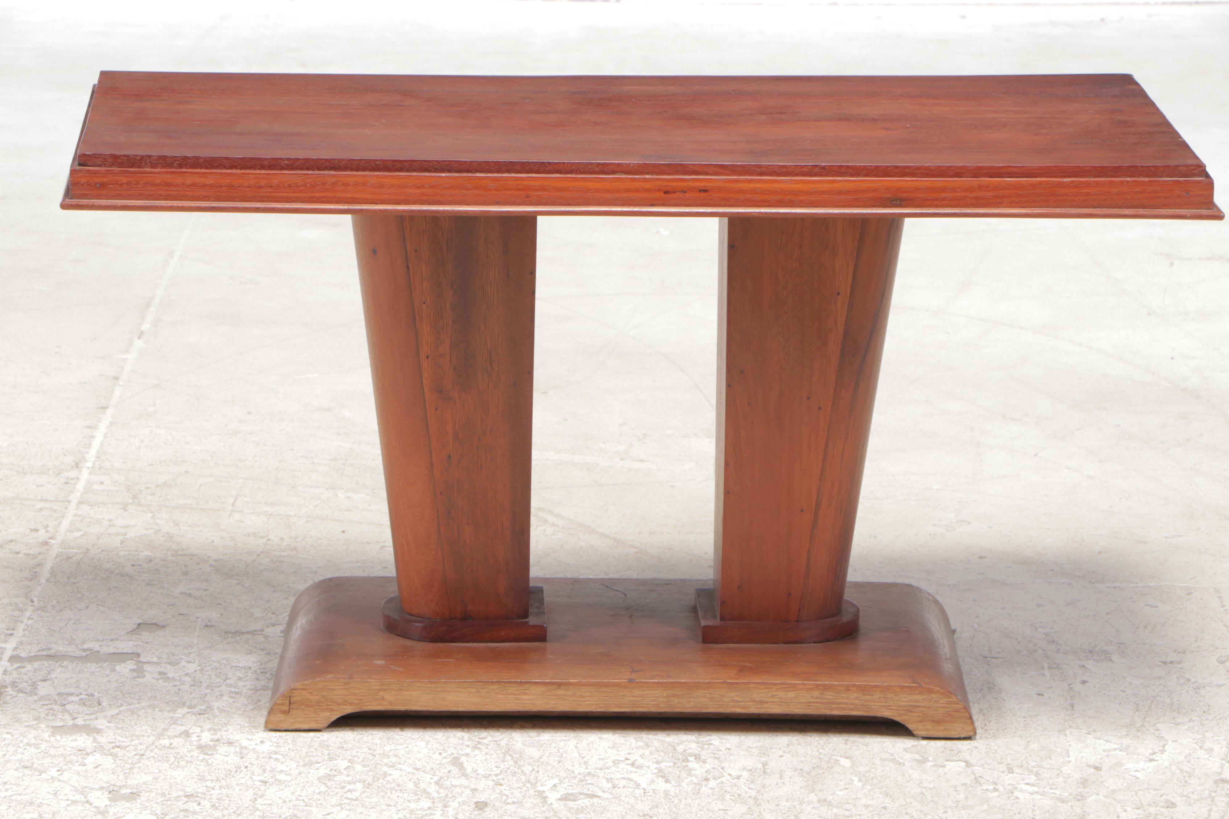 Philippine Mahogany Art Deco End Table, Early 20th Century