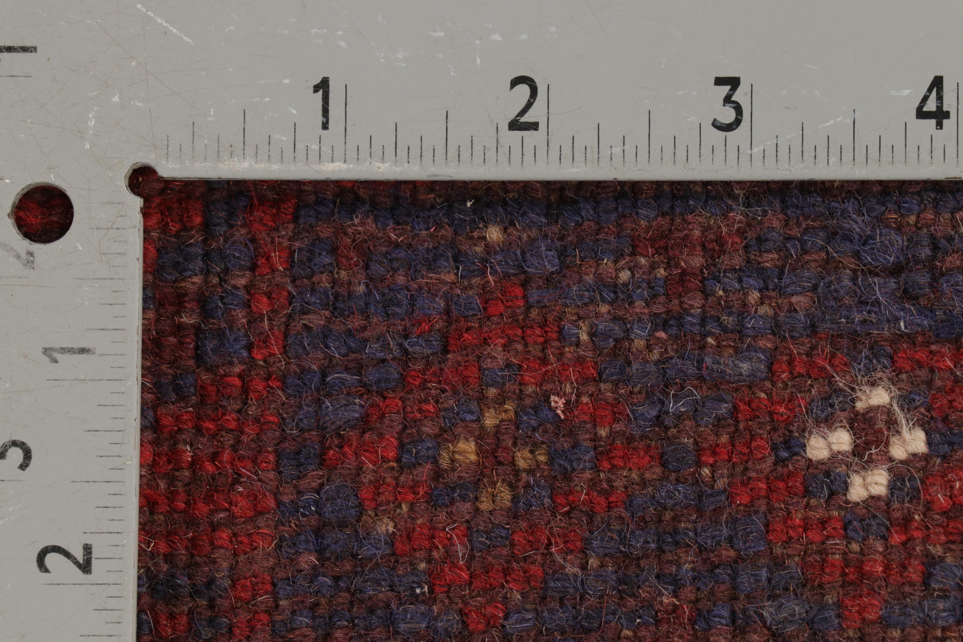 2' x 8'3 Hand-Knotted Afghan Turkmen Runner, 2000s