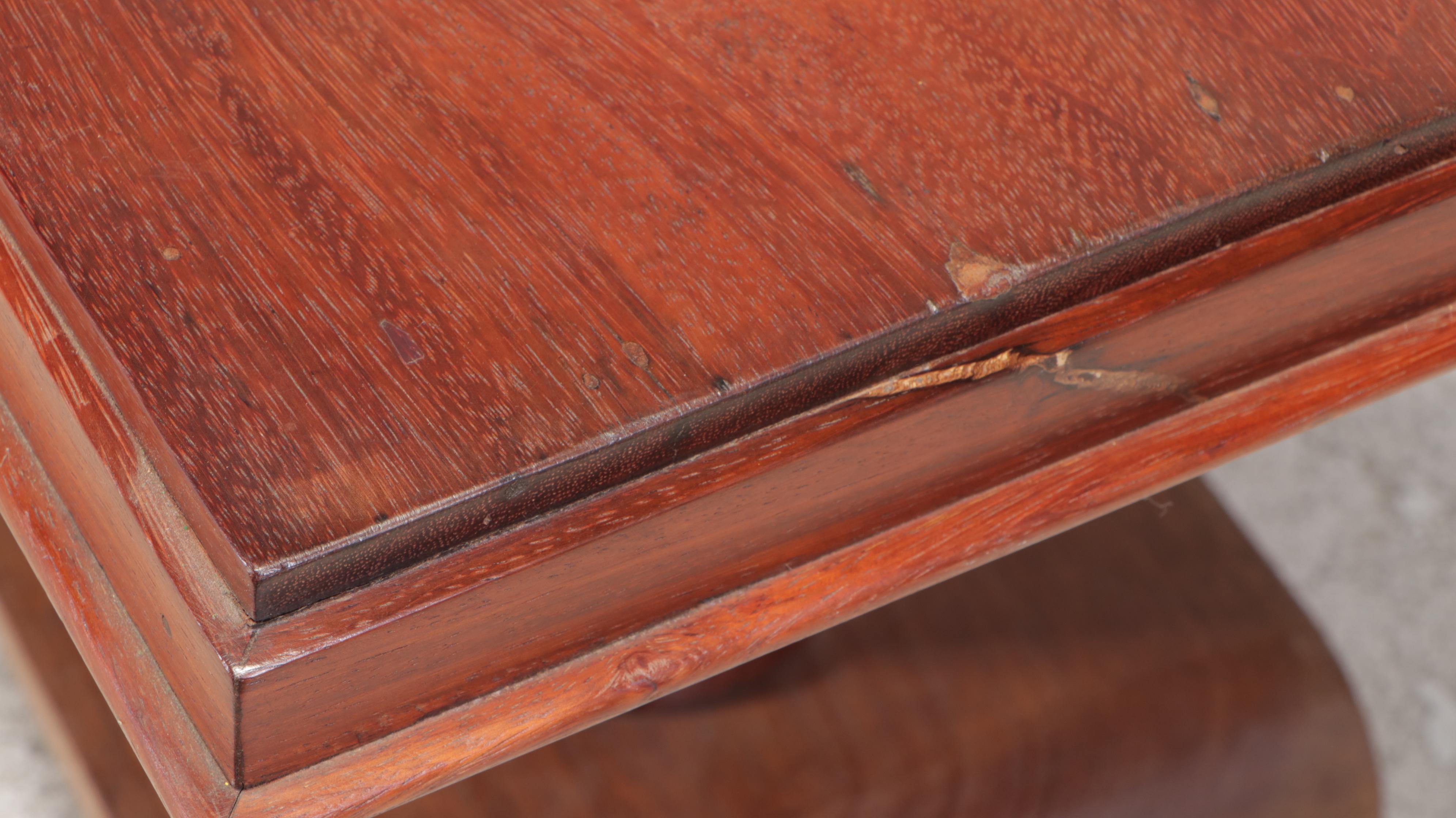 Philippine Mahogany Art Deco End Table, Early 20th Century