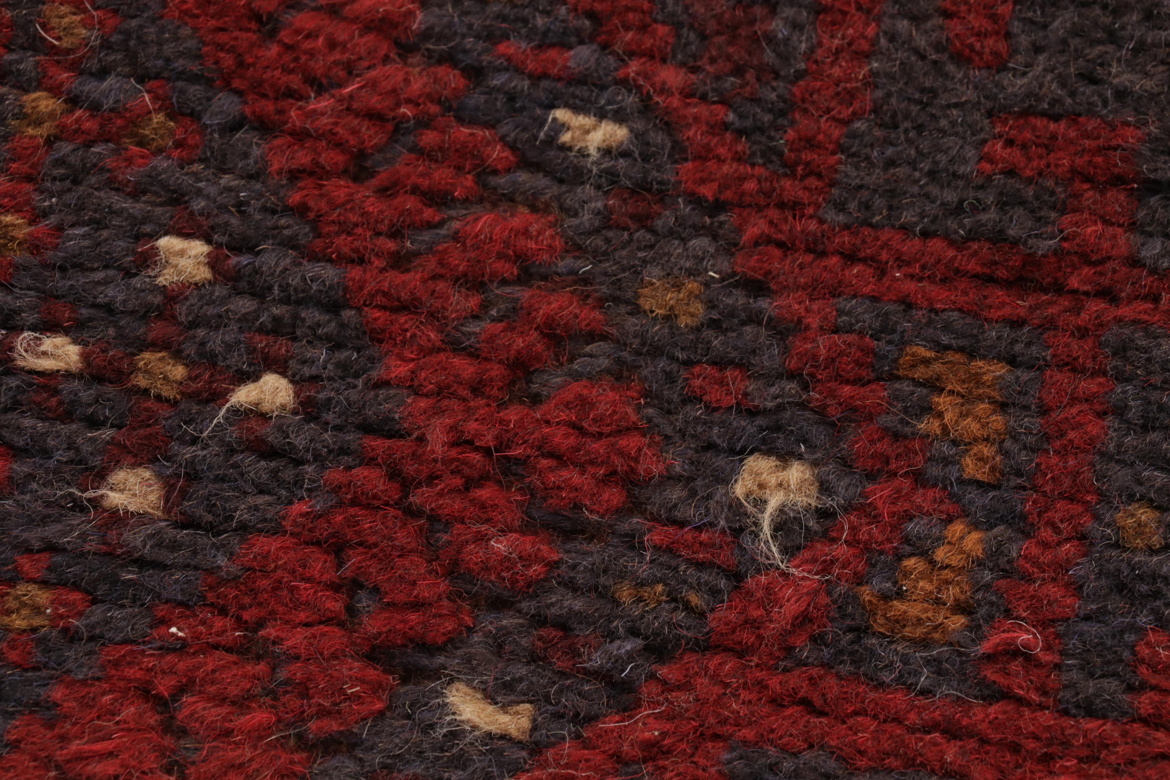 2' x 8'3 Hand-Knotted Afghan Turkmen Runner, 2000s