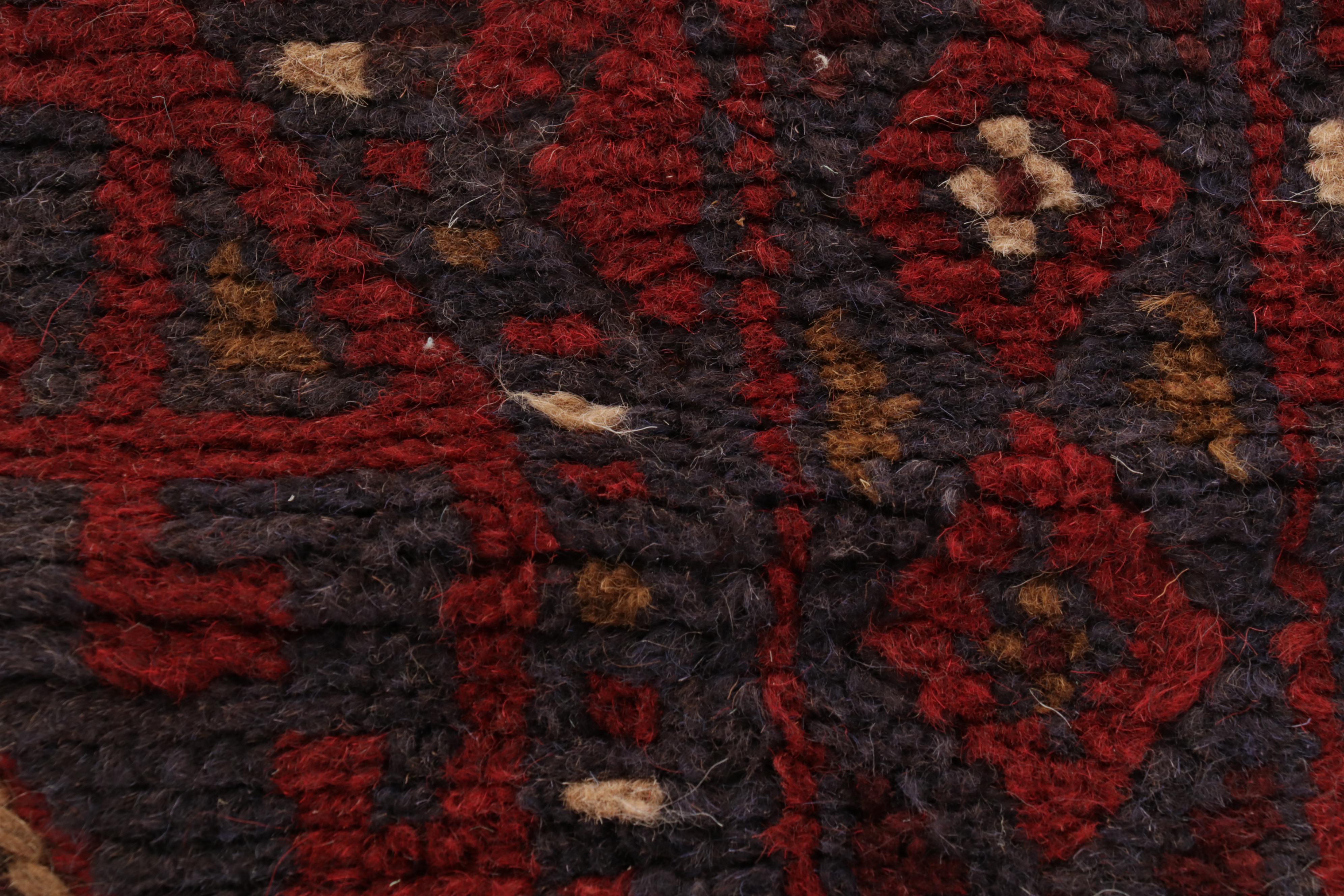 2' x 8'3 Hand-Knotted Afghan Turkmen Runner, 2000s