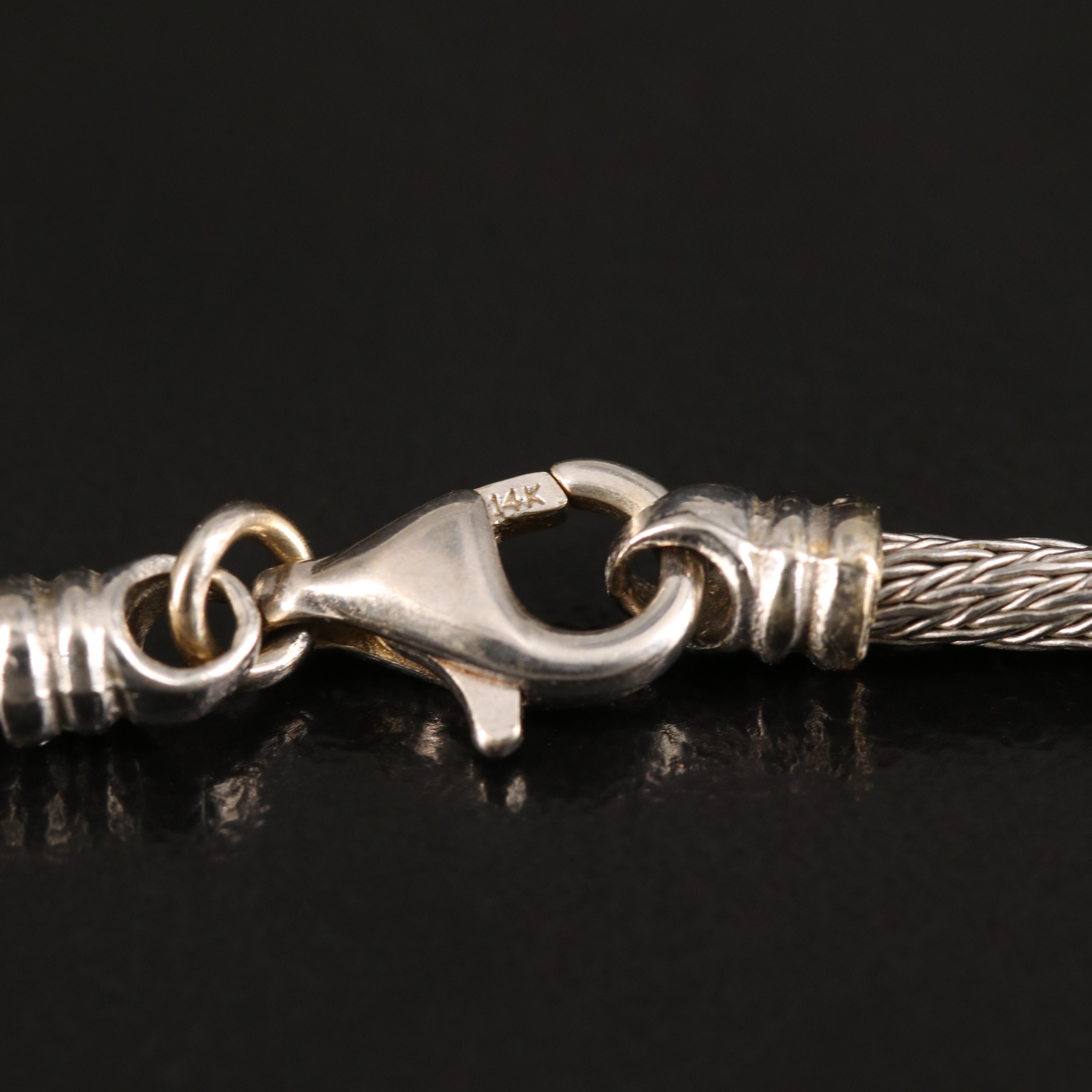 14K Pearl and Diamond Necklace