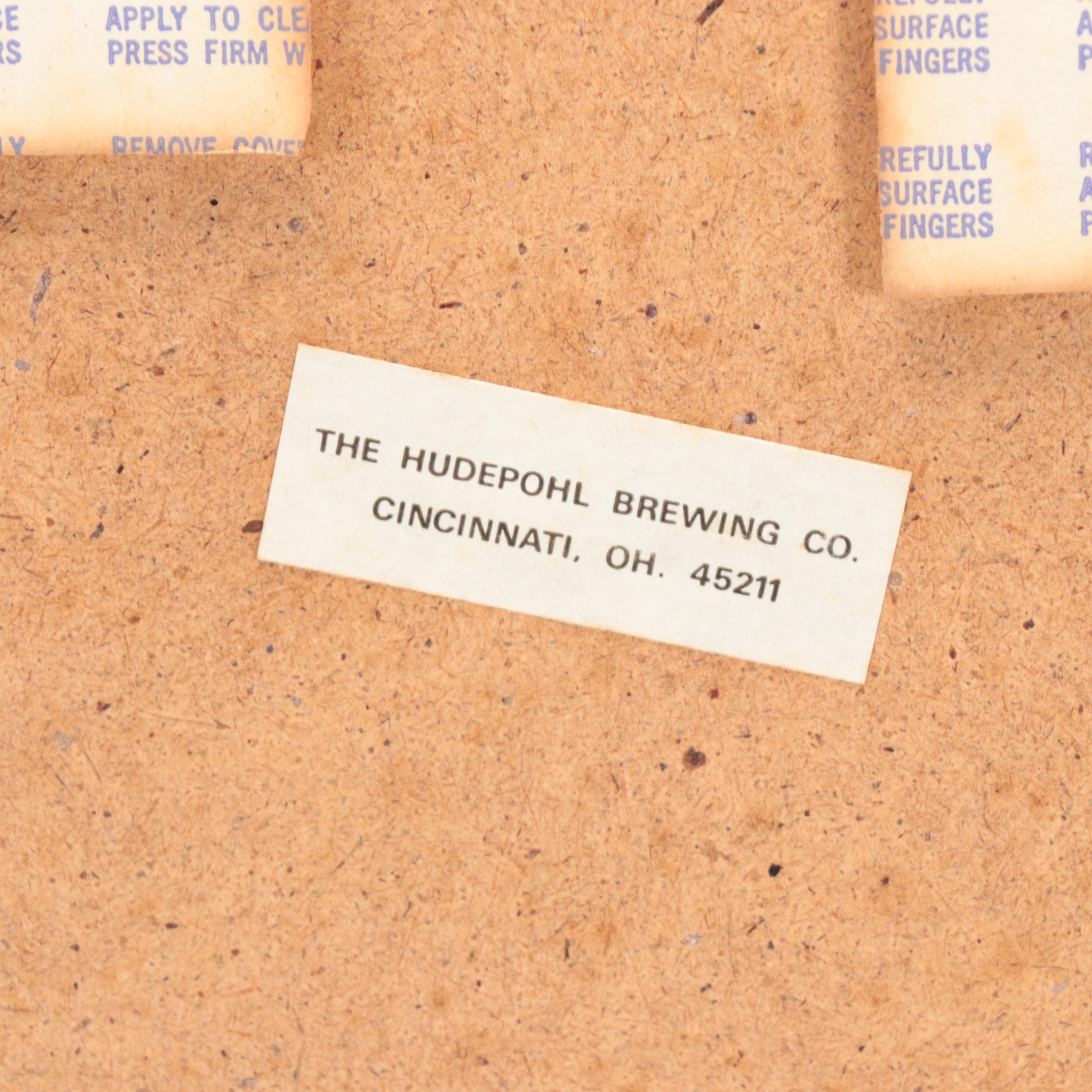 Hudepohl Brewing Co. Beer Advertising Wall Sign, Circa 1970s