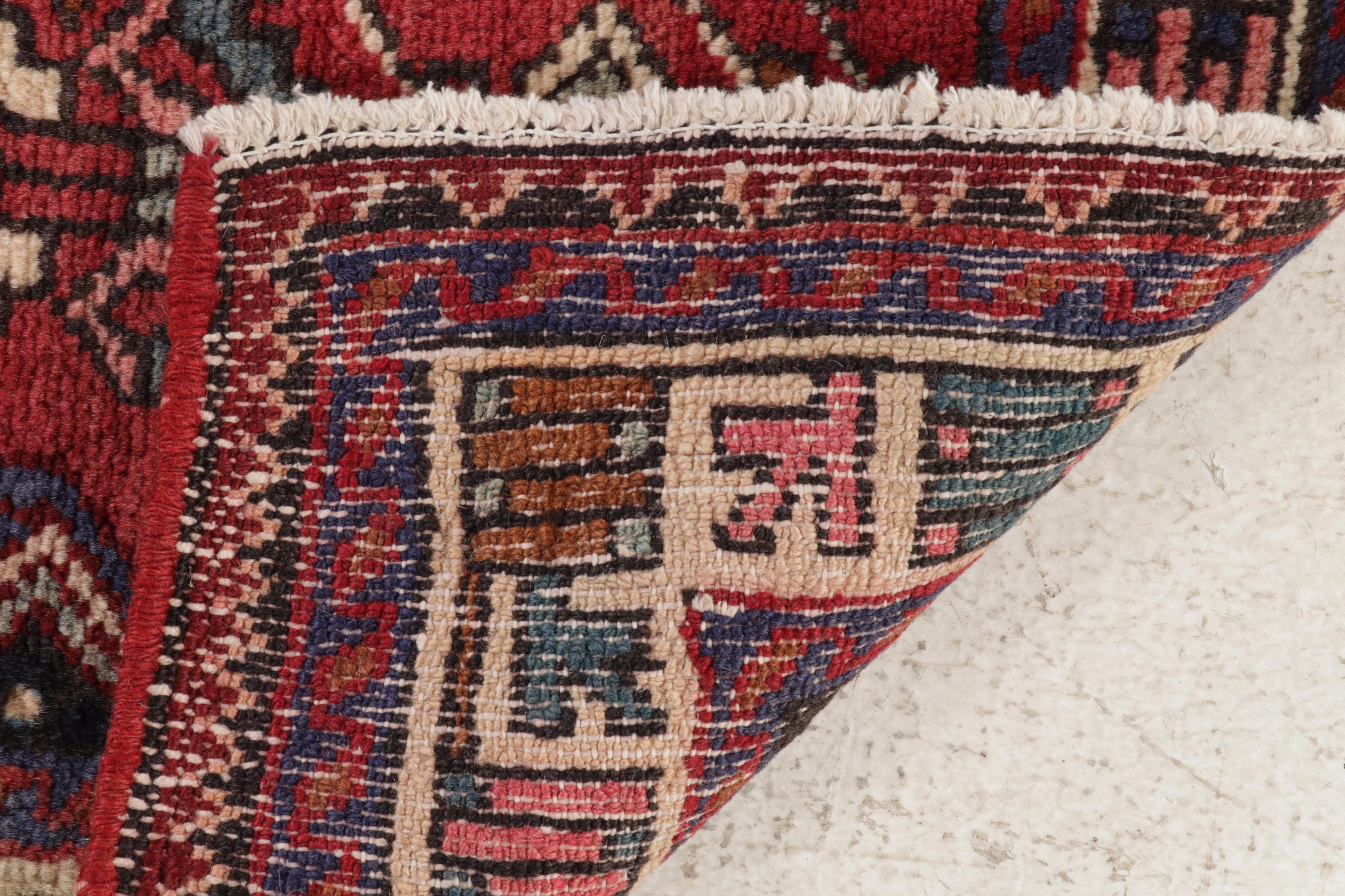 3'6 x 4'10 Hand-Knotted Persian Zanjan Rug, 1970s