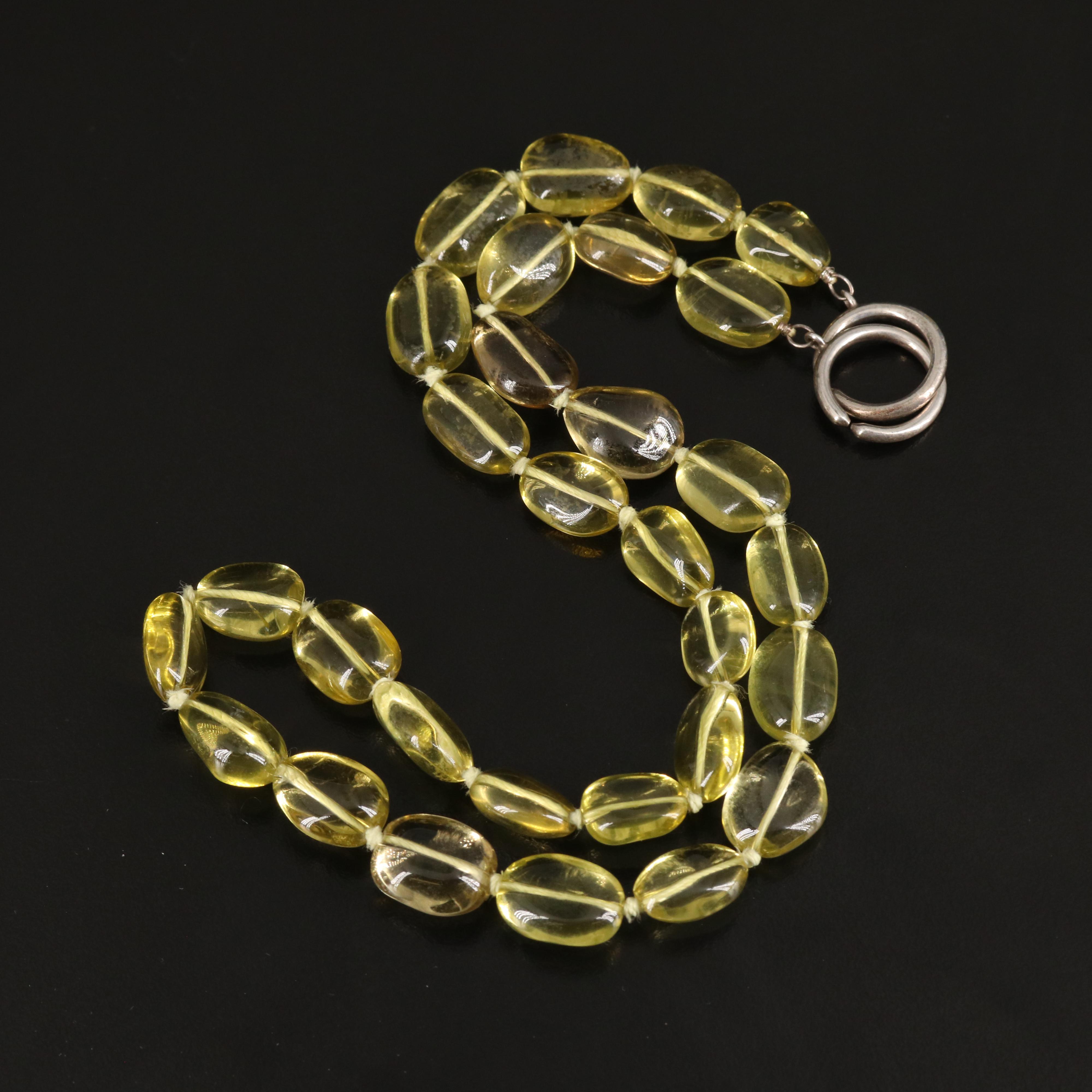 Paloma Picasso for Tiffany & Co. Citrine Bead Necklace with Branded Folder