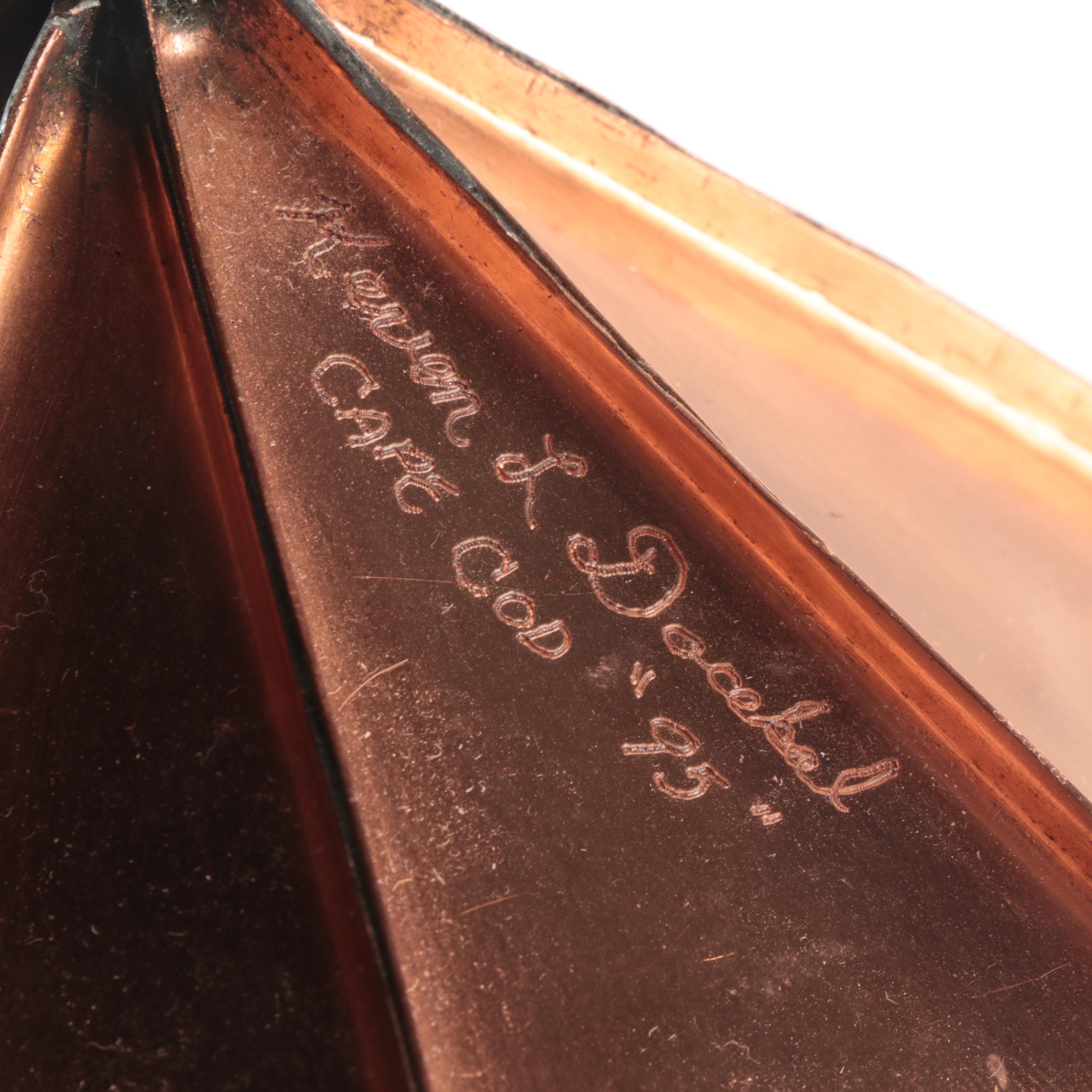 Artisan Made Copper Lighthouse Table Lamp, Mid to Late 20th Century