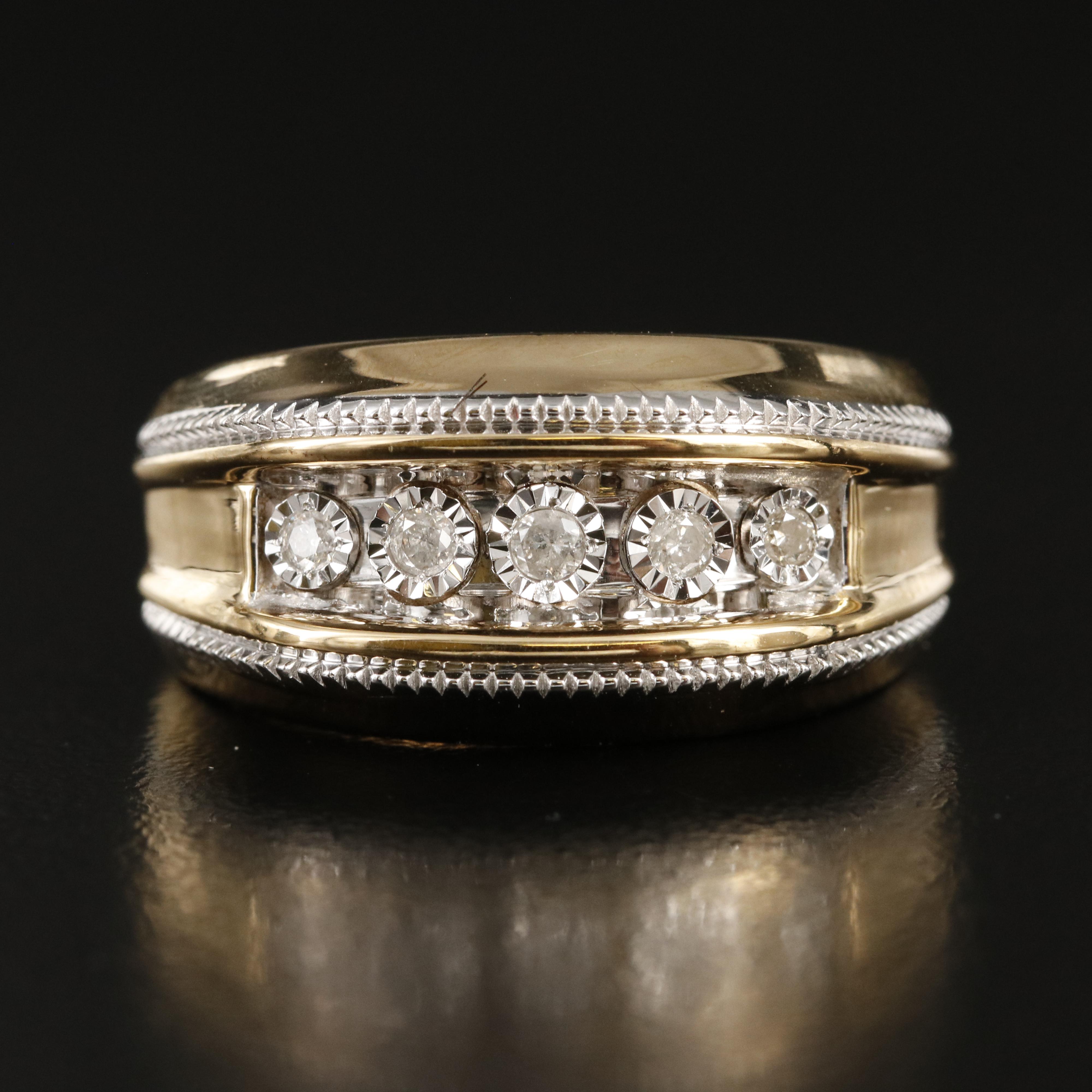 Sterling Diamond Ring