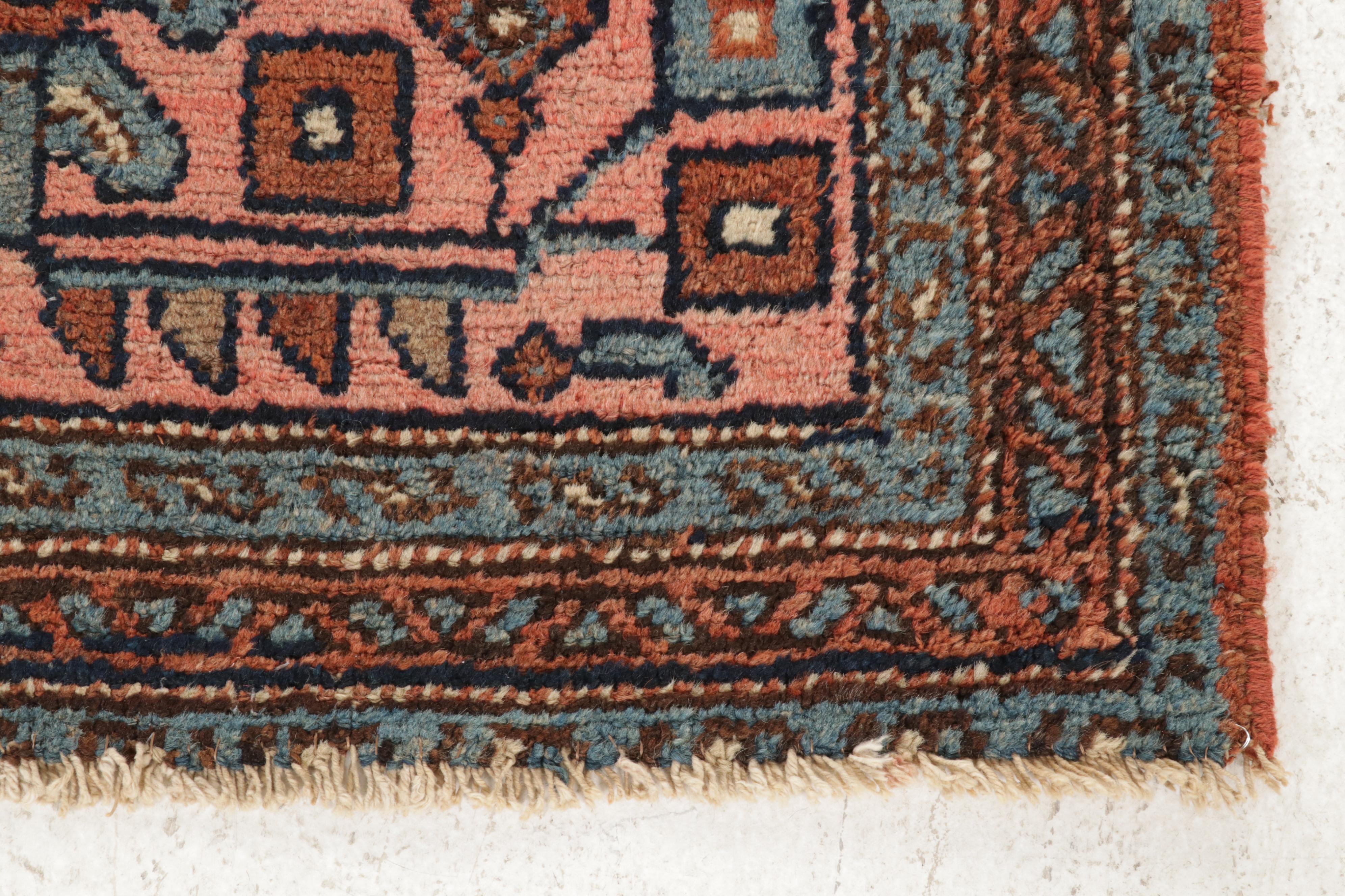 3'2 x 5'9 Hand-Knotted Persian Zanjan Rug, 1920s
