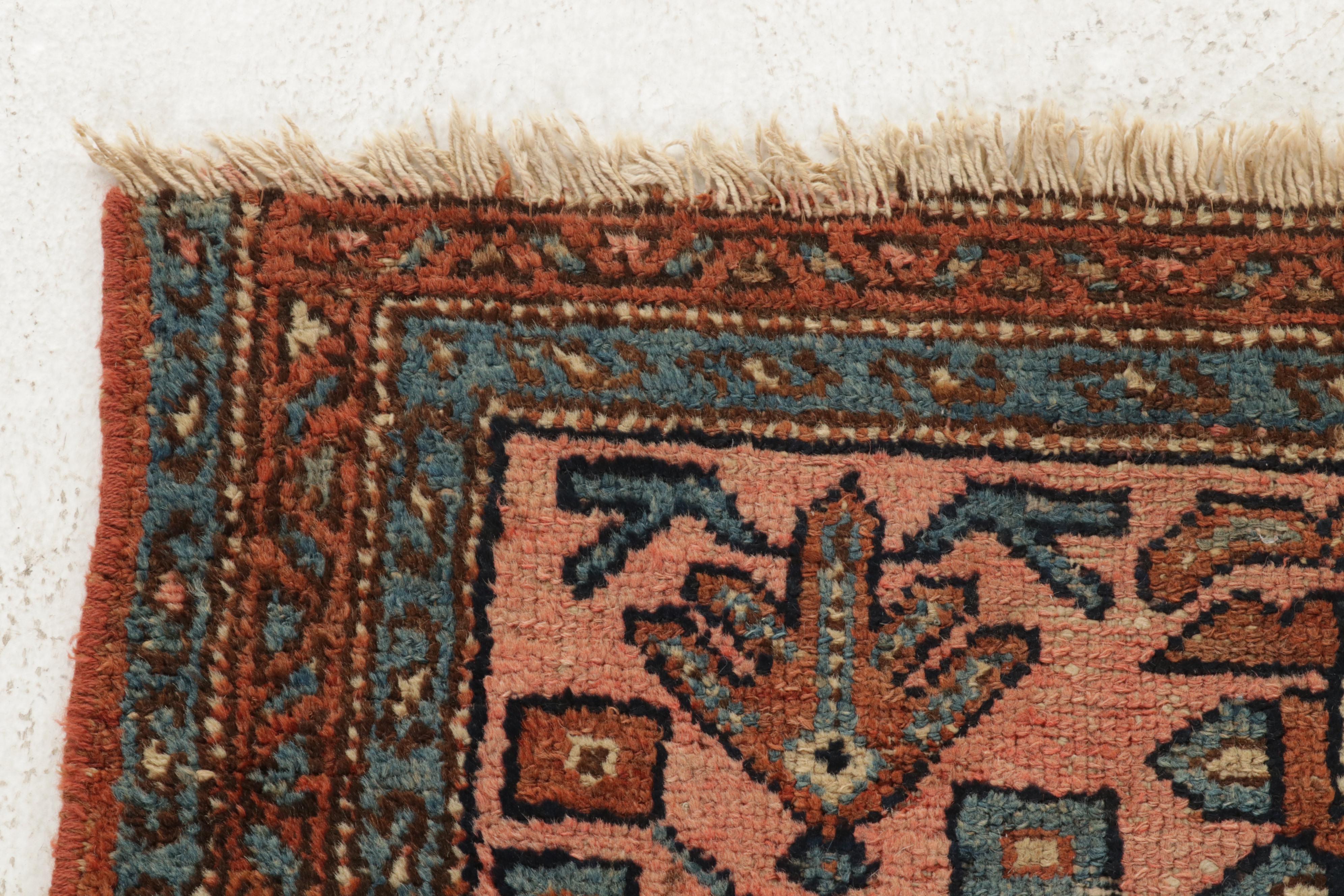 3'2 x 5'9 Hand-Knotted Persian Zanjan Rug, 1920s