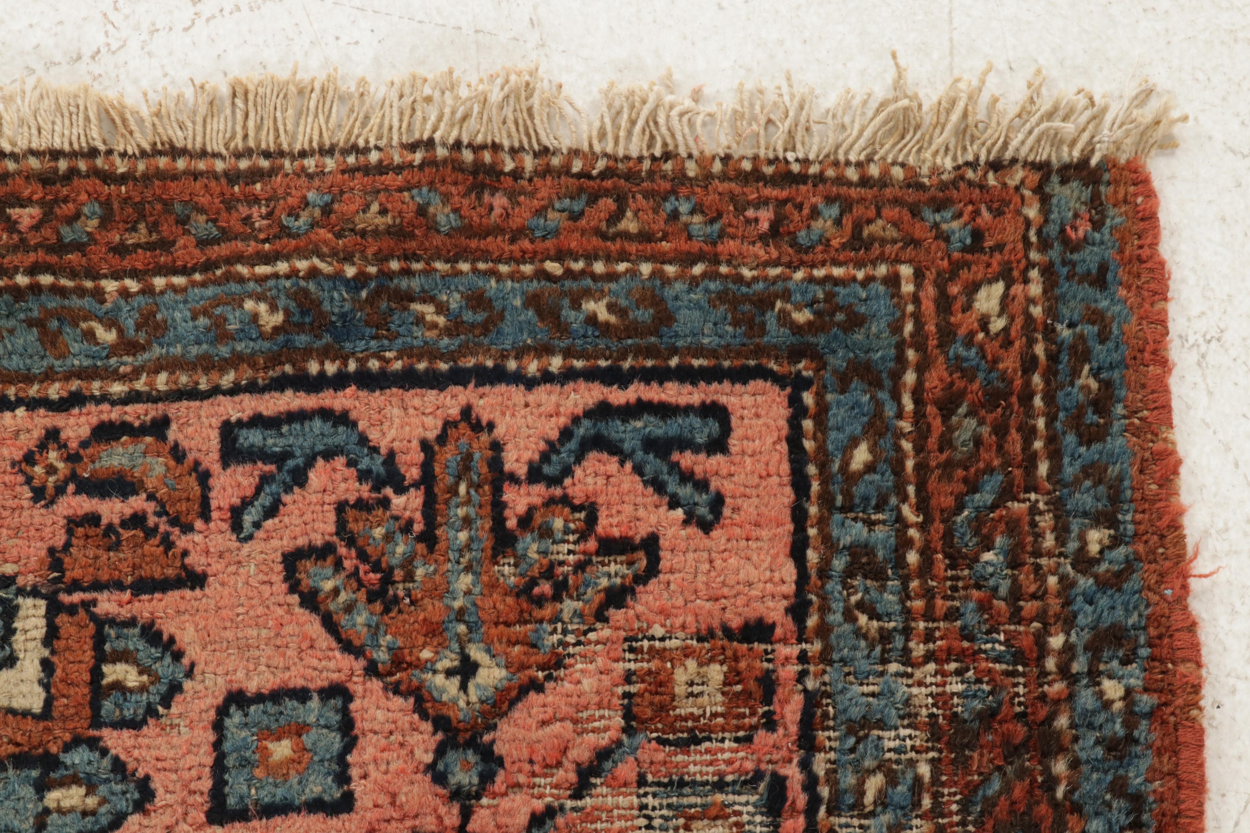 3'2 x 5'9 Hand-Knotted Persian Zanjan Rug, 1920s