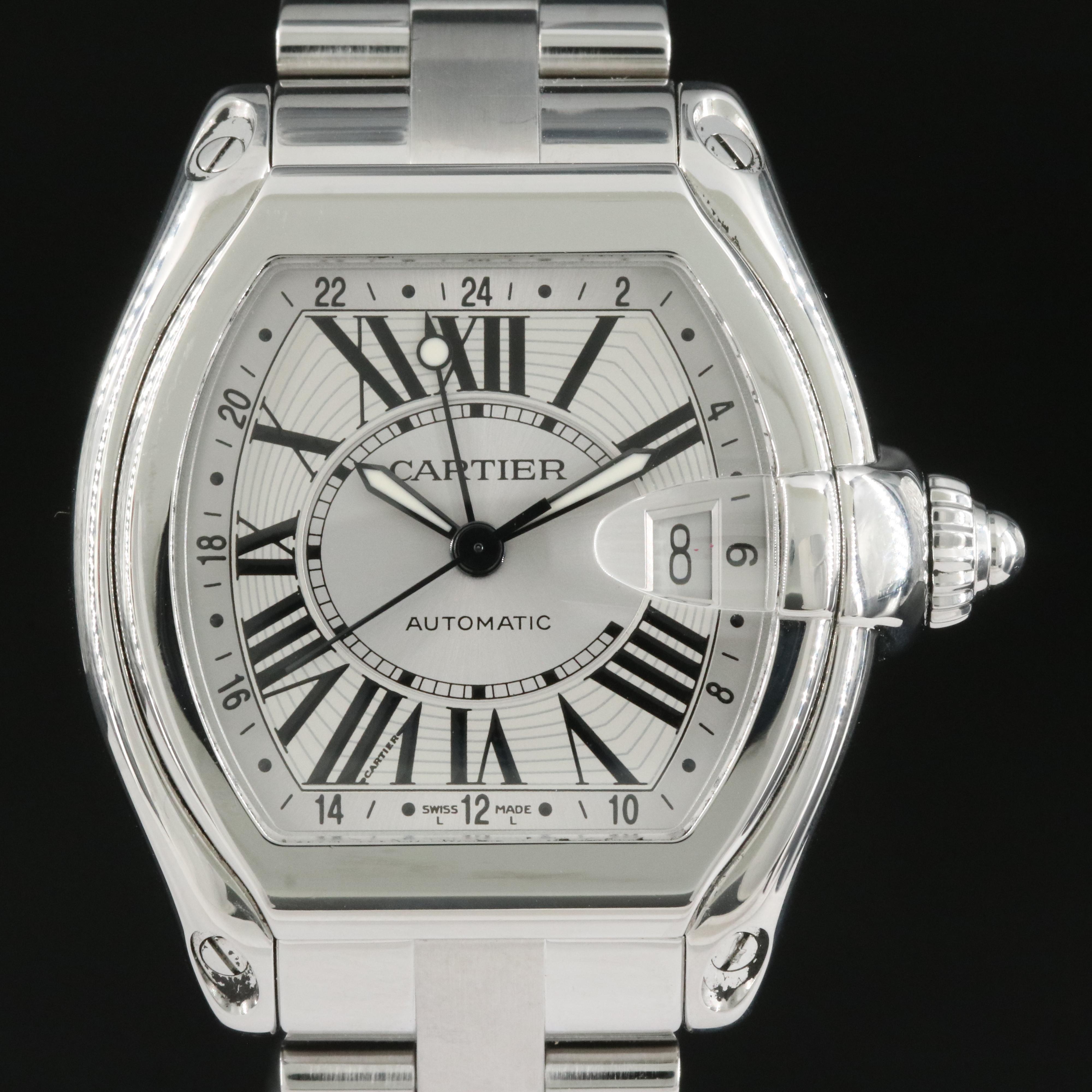 Cartier Roadster GMT Stainless Steel Watch