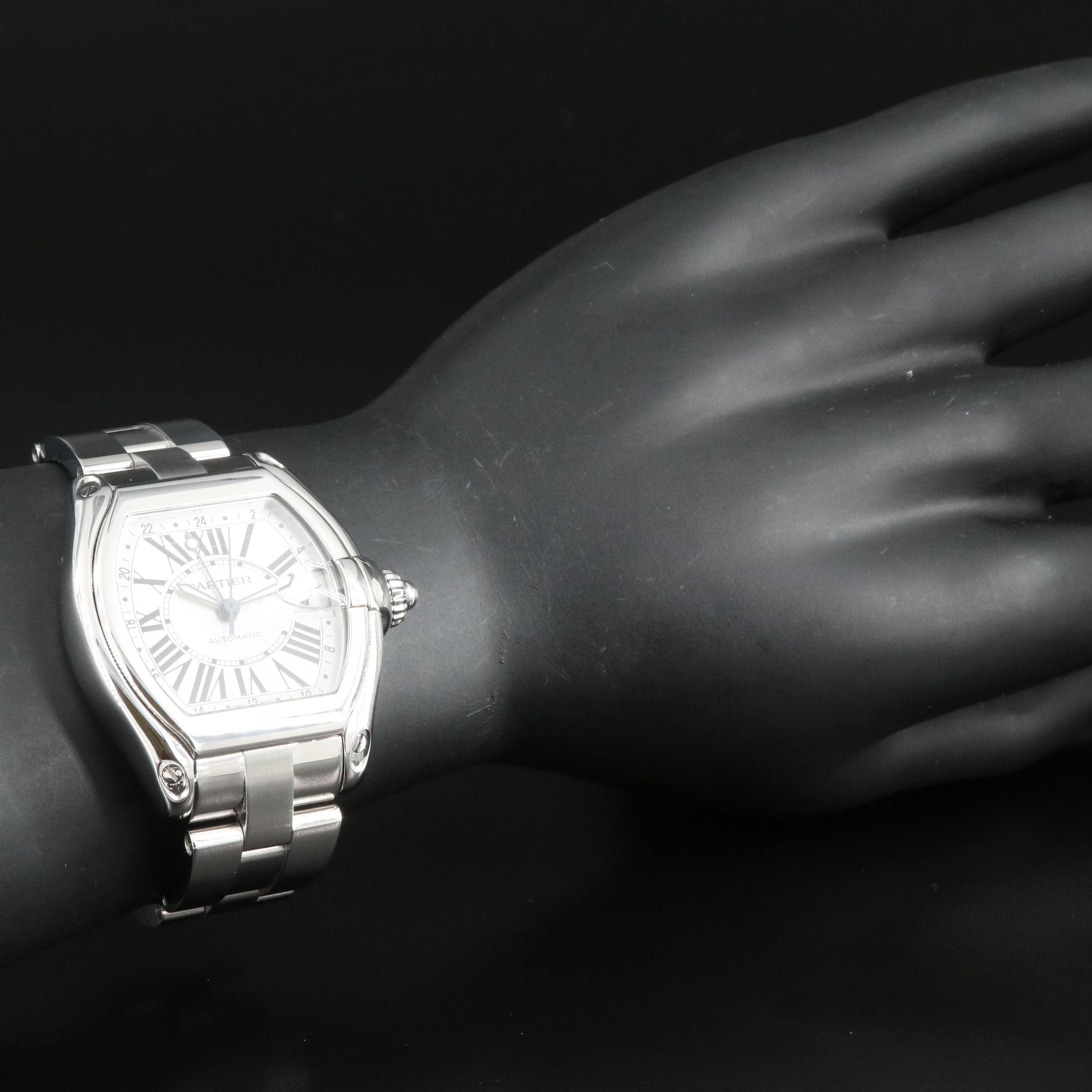 Cartier Roadster GMT Stainless Steel Watch